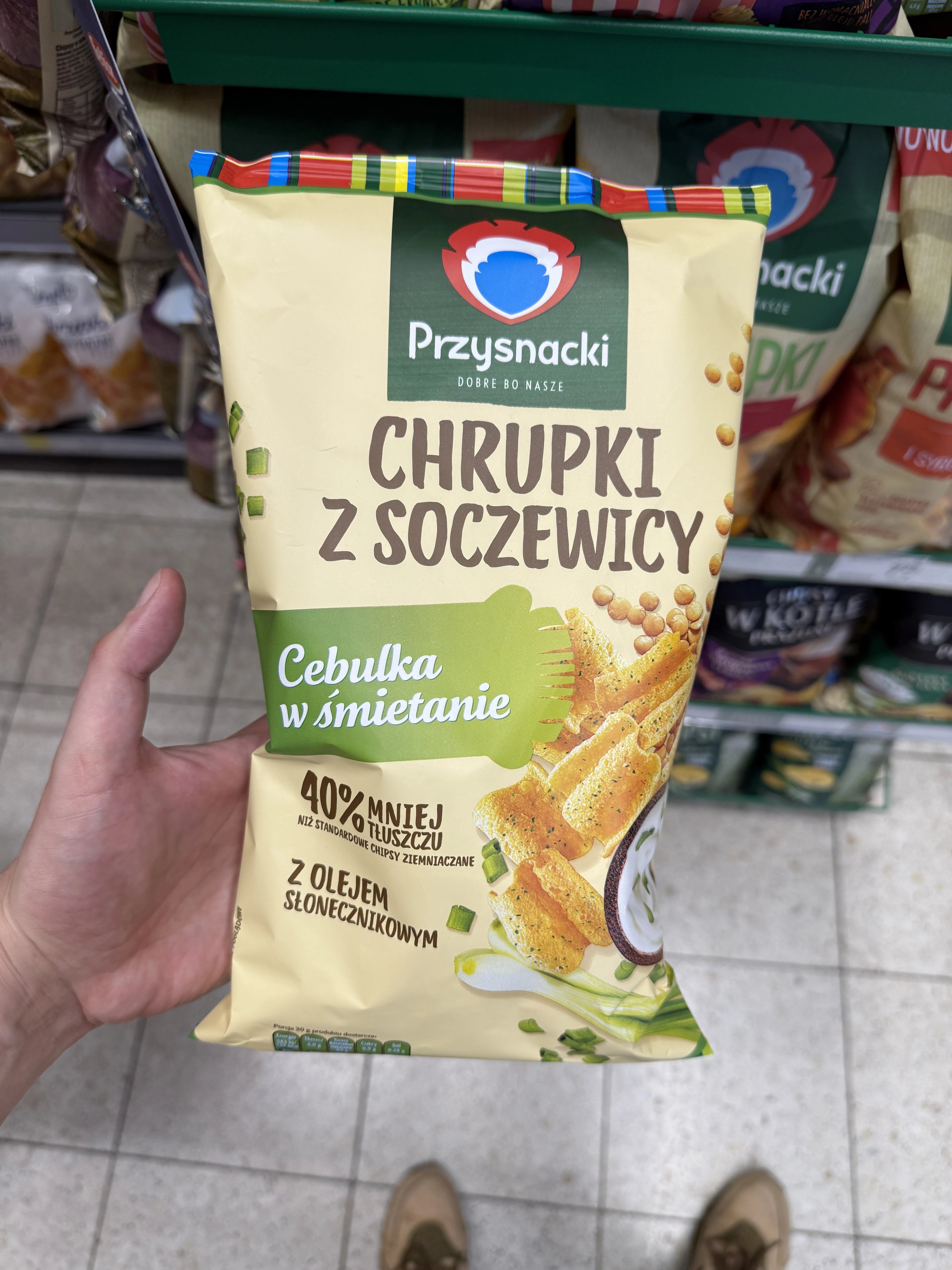 Przysnacki Chrupki z soczewicy cebulka w śmietanie | 80g