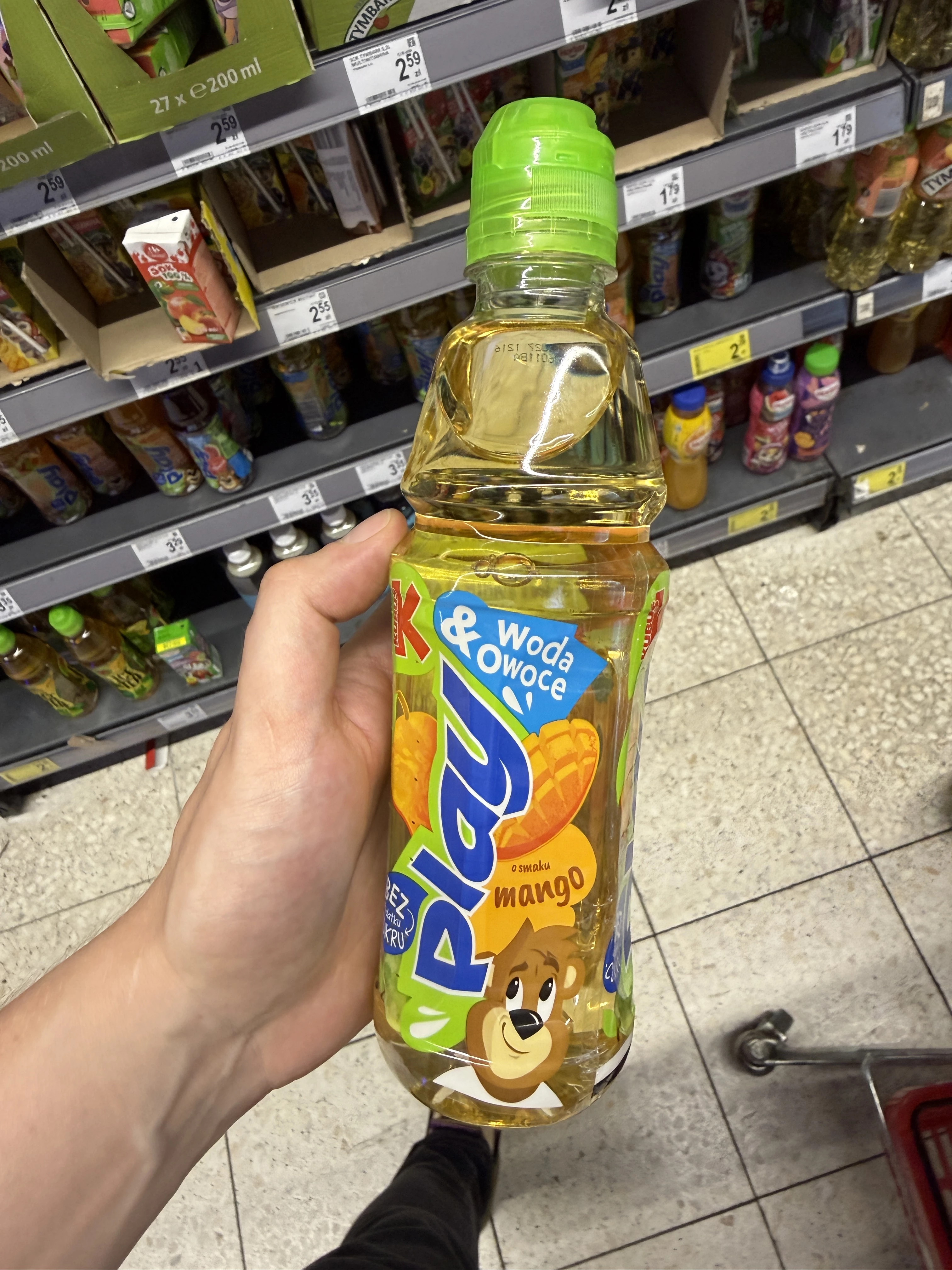 Kubuś Play Woda i Owoce mango | 400ml