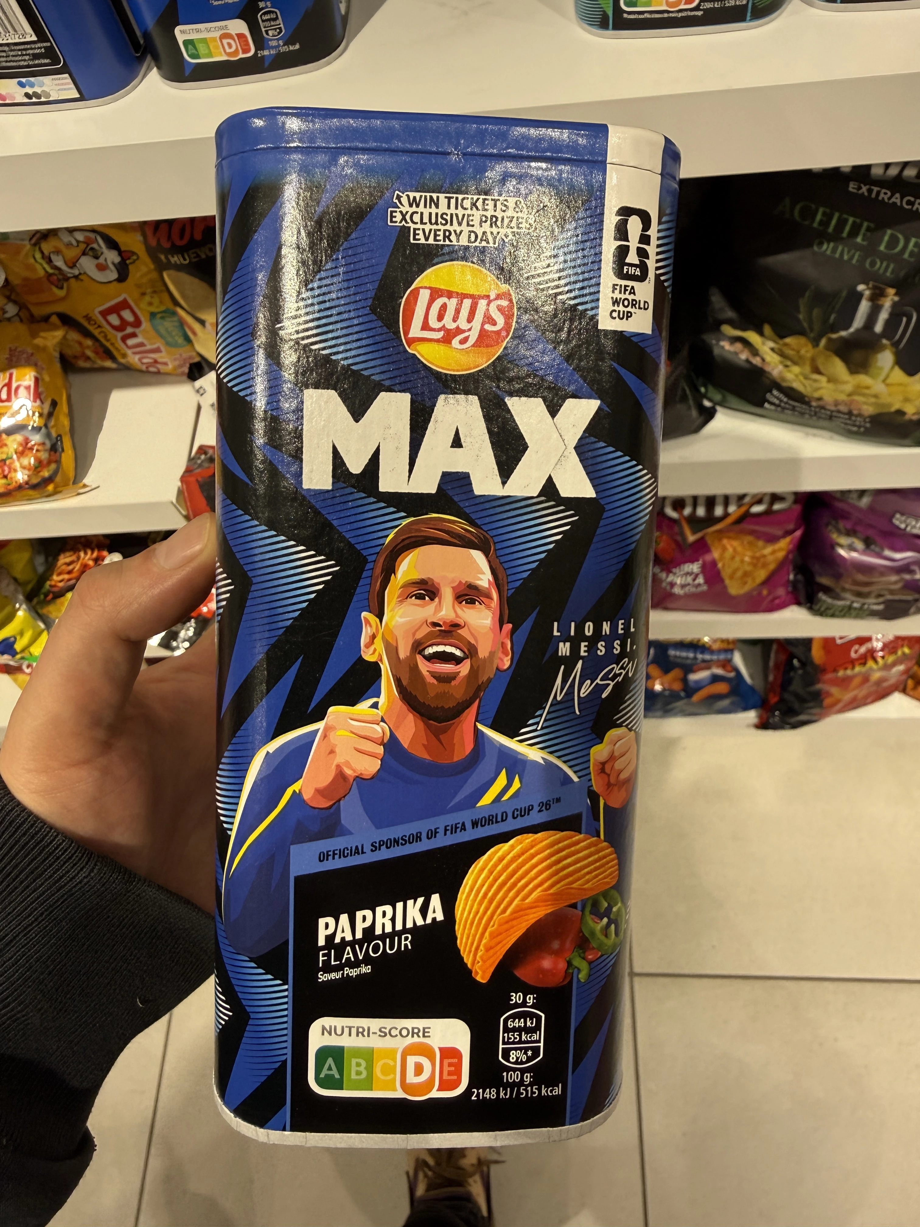 Lay’s Max Ribbel Chips Paprika Snackbox FIFA World Cup 26 Lionel Messi | 125g