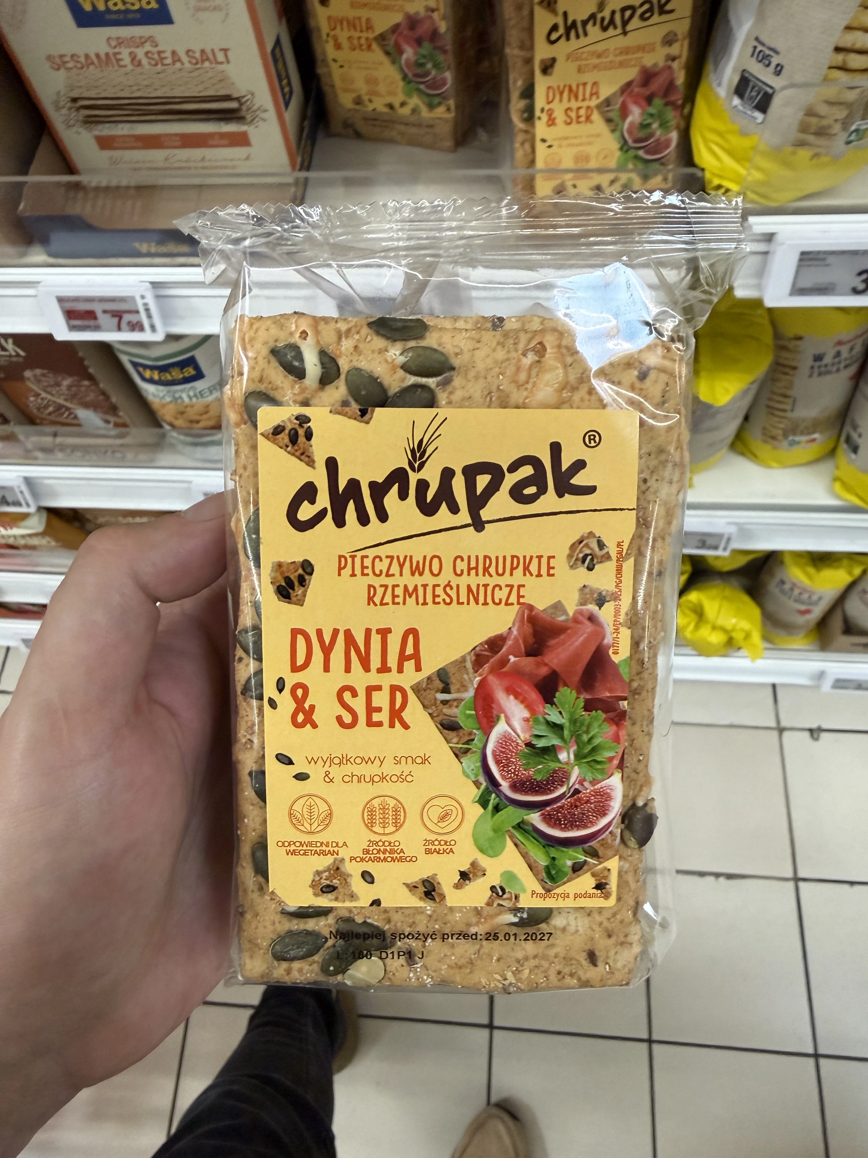Chrupak Pieczywo Chrupkie Dynia & Ser | 135g