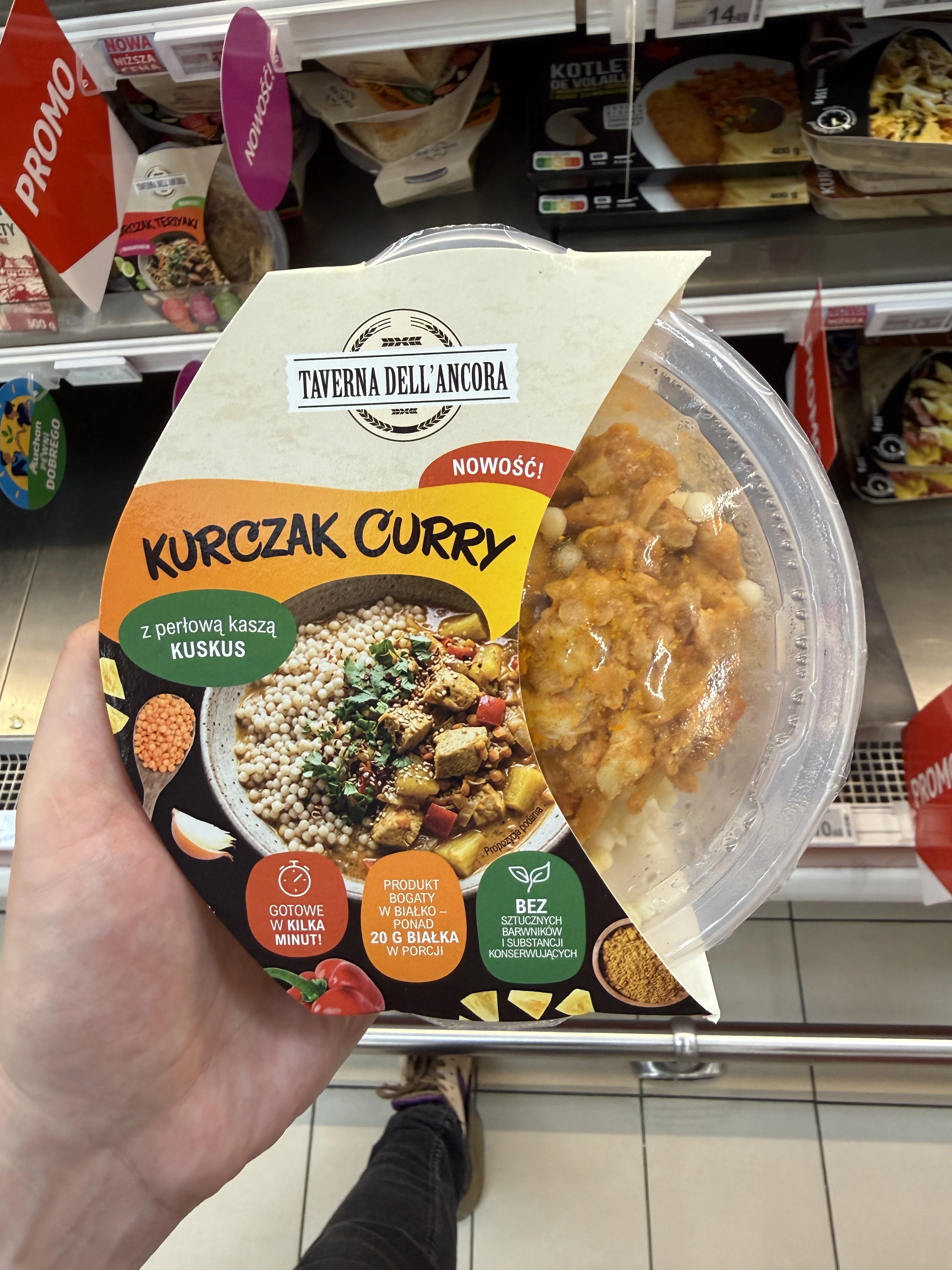Taverna Dell’Ancora Kurczak Curry z perłową kaszą Kuskus | 300g