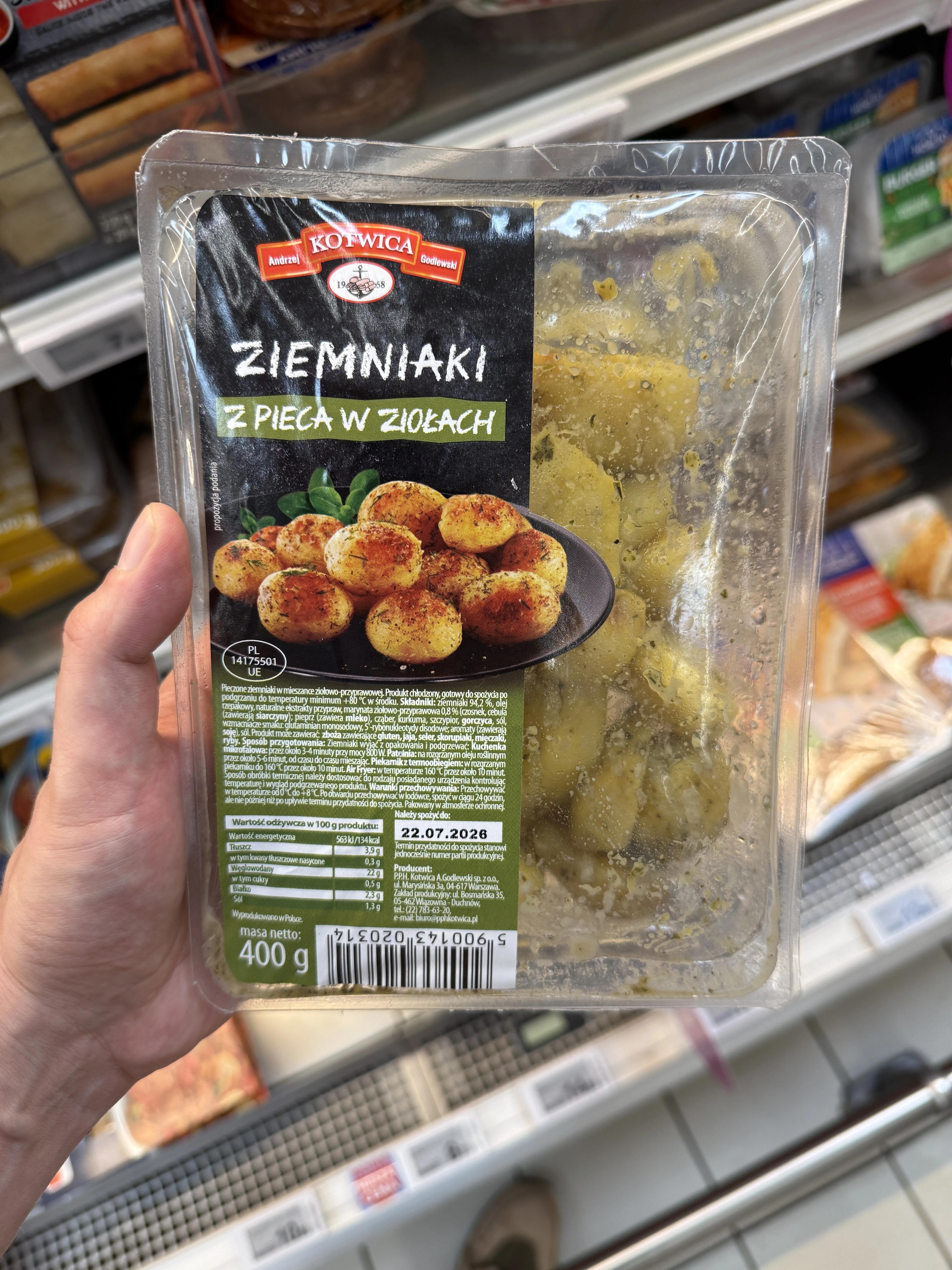 Kotwica Ziemniaki z pieca w ziołach | 400g