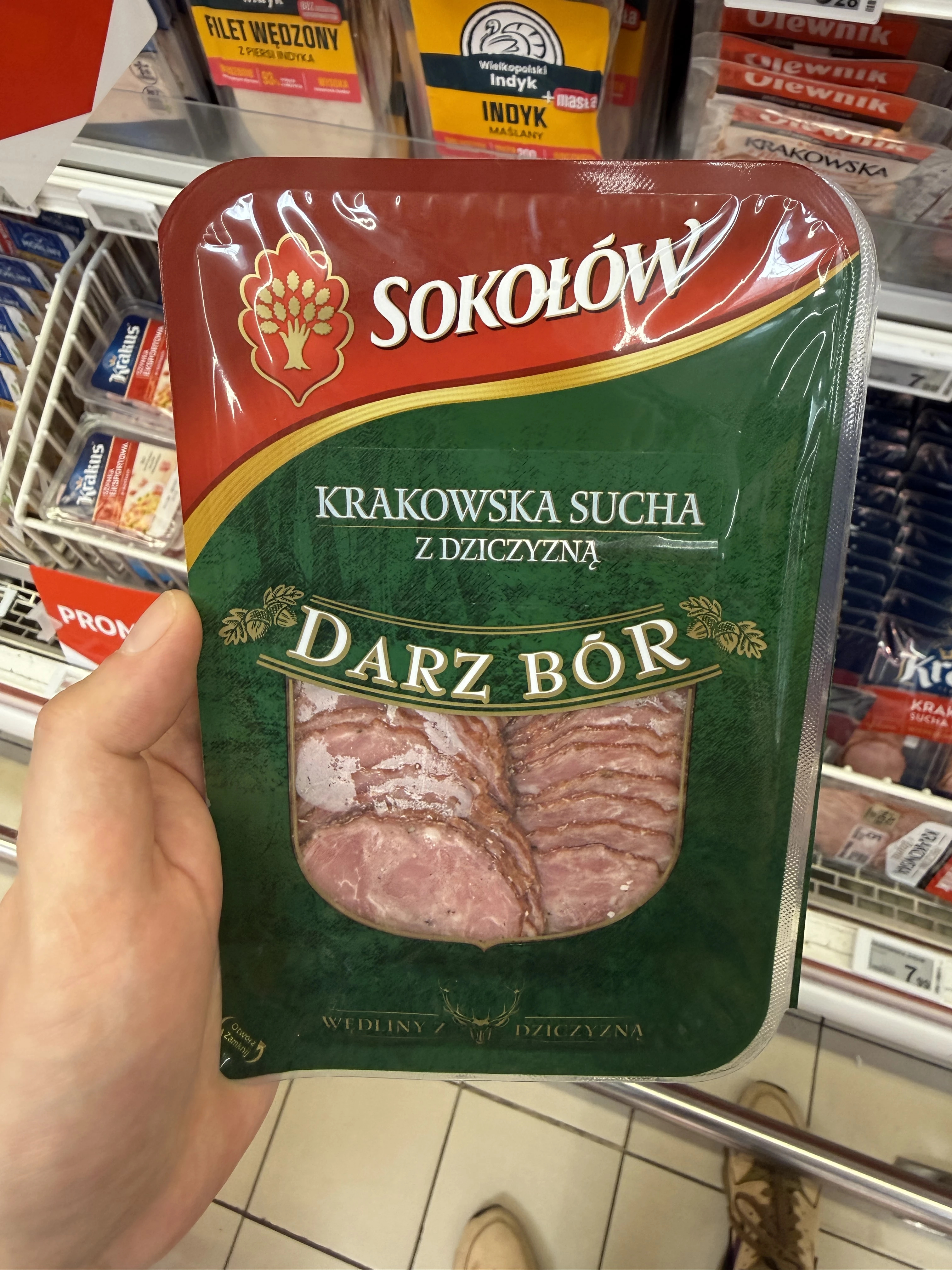 Sokołów Darz Bór Krakowska Sucha z Dziczyzną | 100g