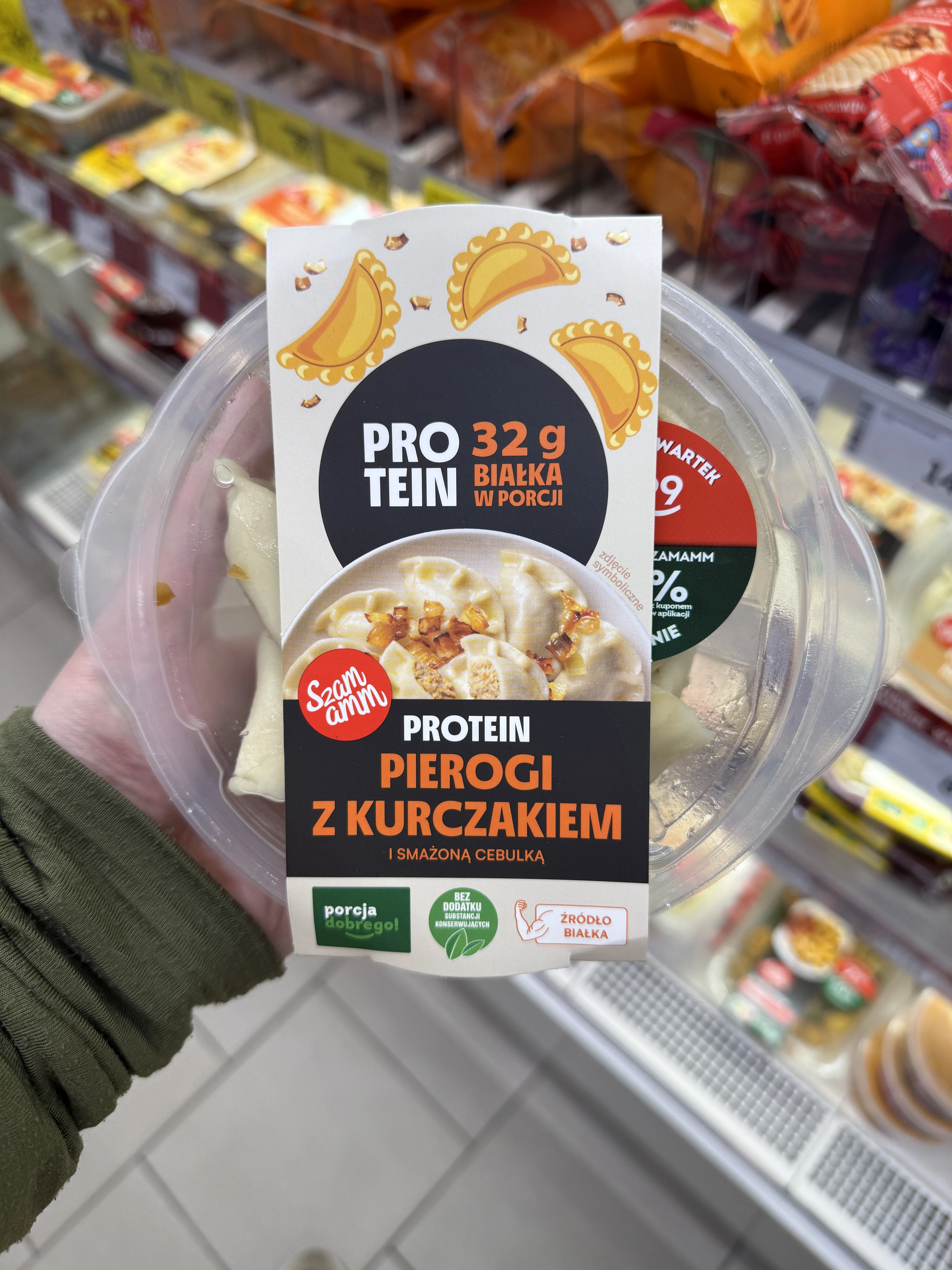 Szamamm Protein Pierogi z Kurczakiem i smażoną cebulką | 320g