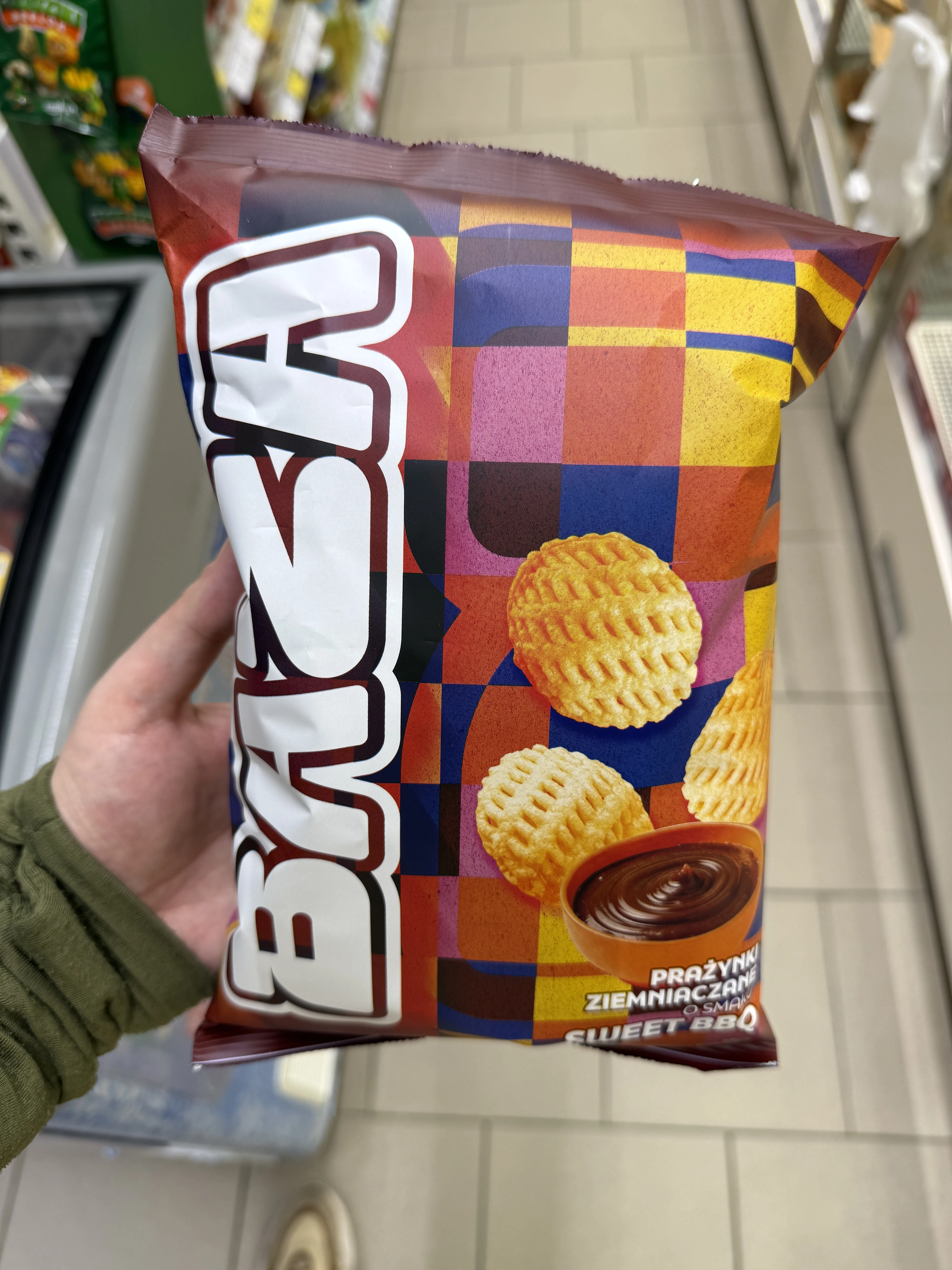 Baza Prażynki Ziemniaczane o smaku Sweet BBQ | 70g