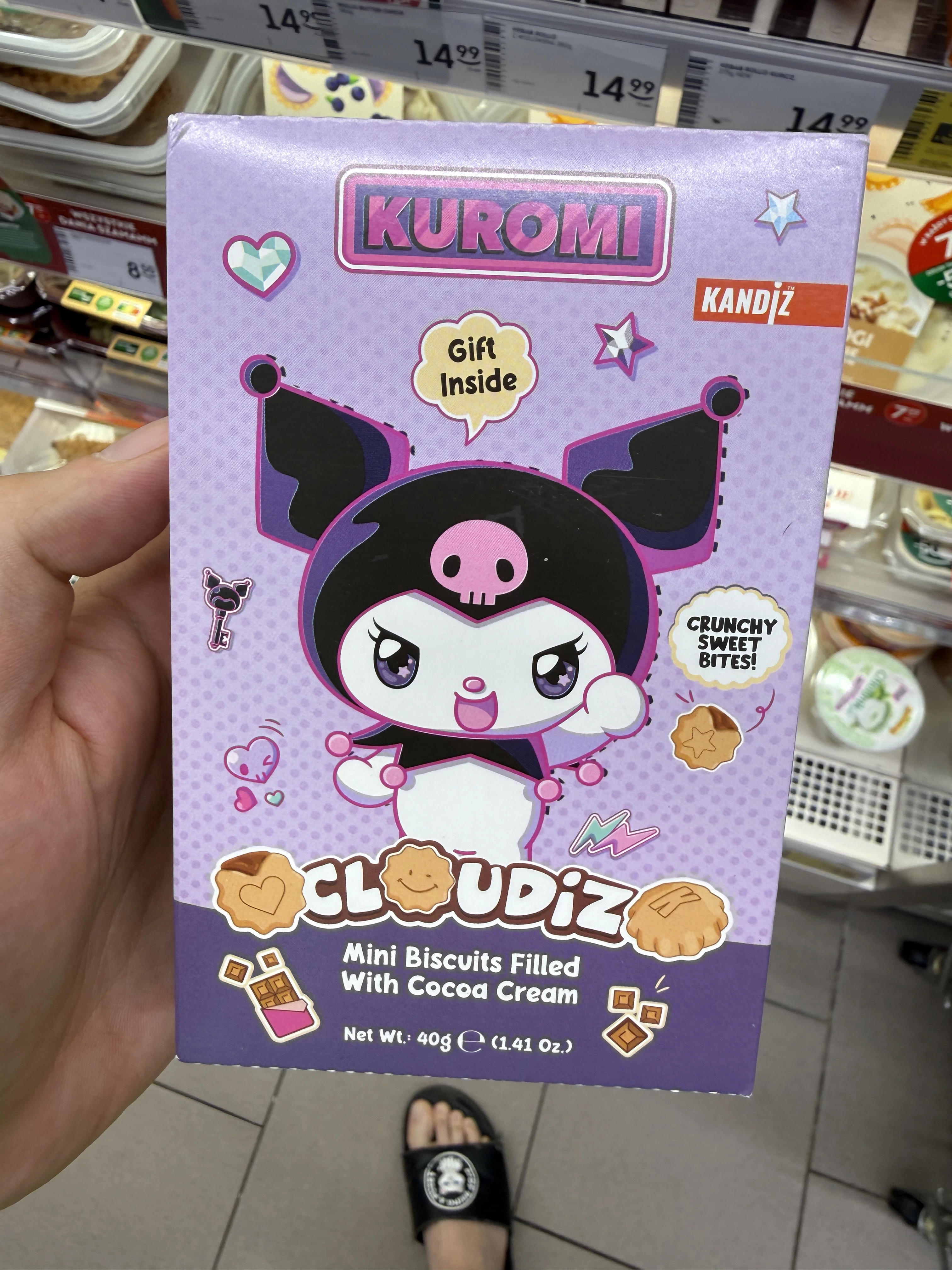 Kandiz Cloudiz Mini Biscuits Kuromi | 40g