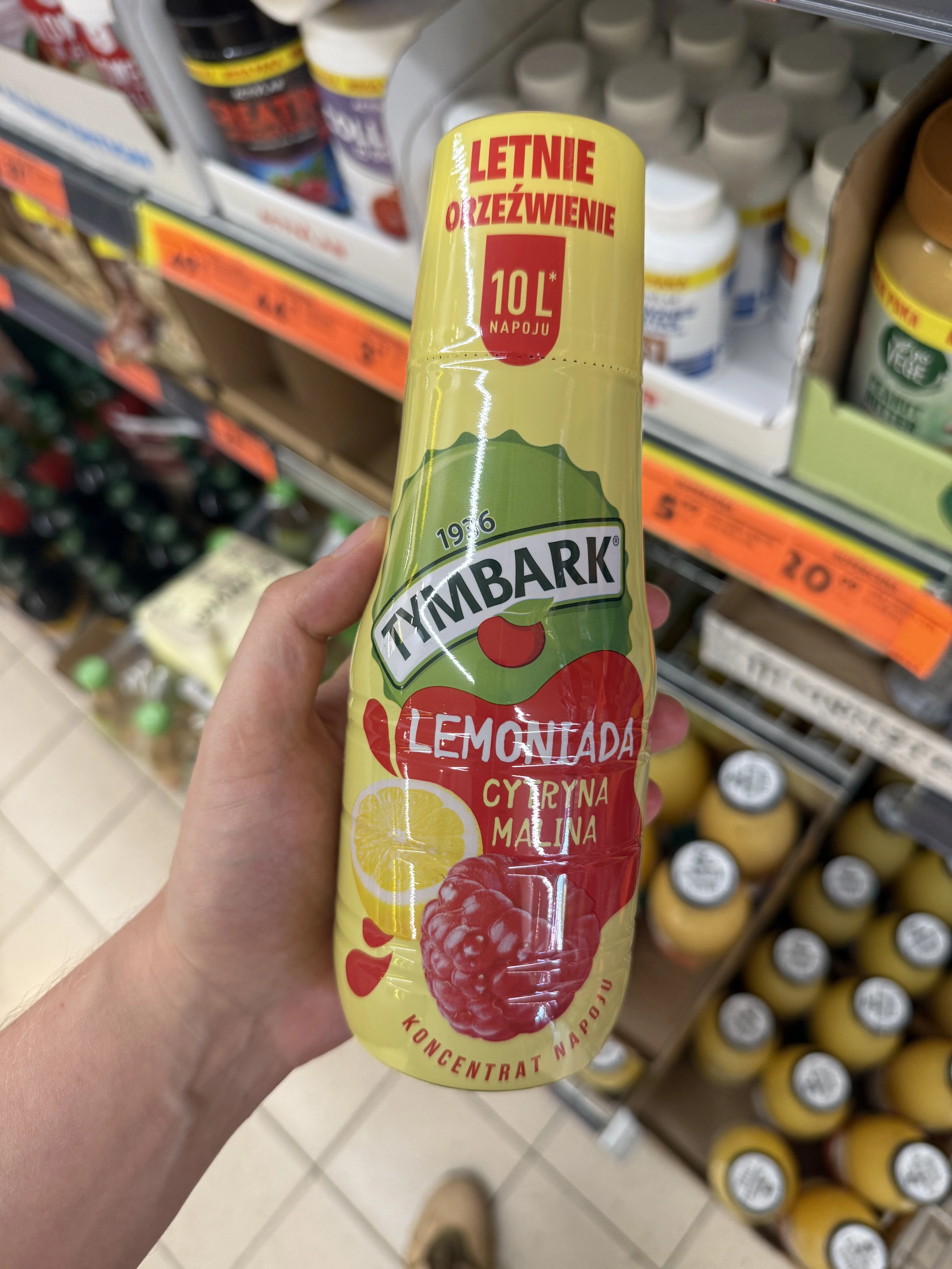 Tymbark Lemoniada Cytryna Malina Koncentrat | 500ml