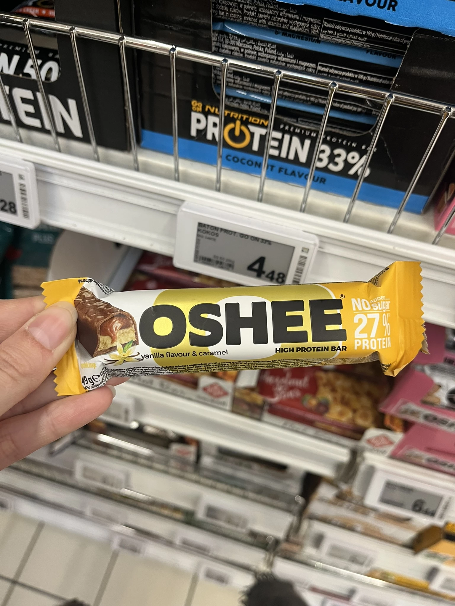Oshee High Protein Bar Vanilla & Caramel | 49g