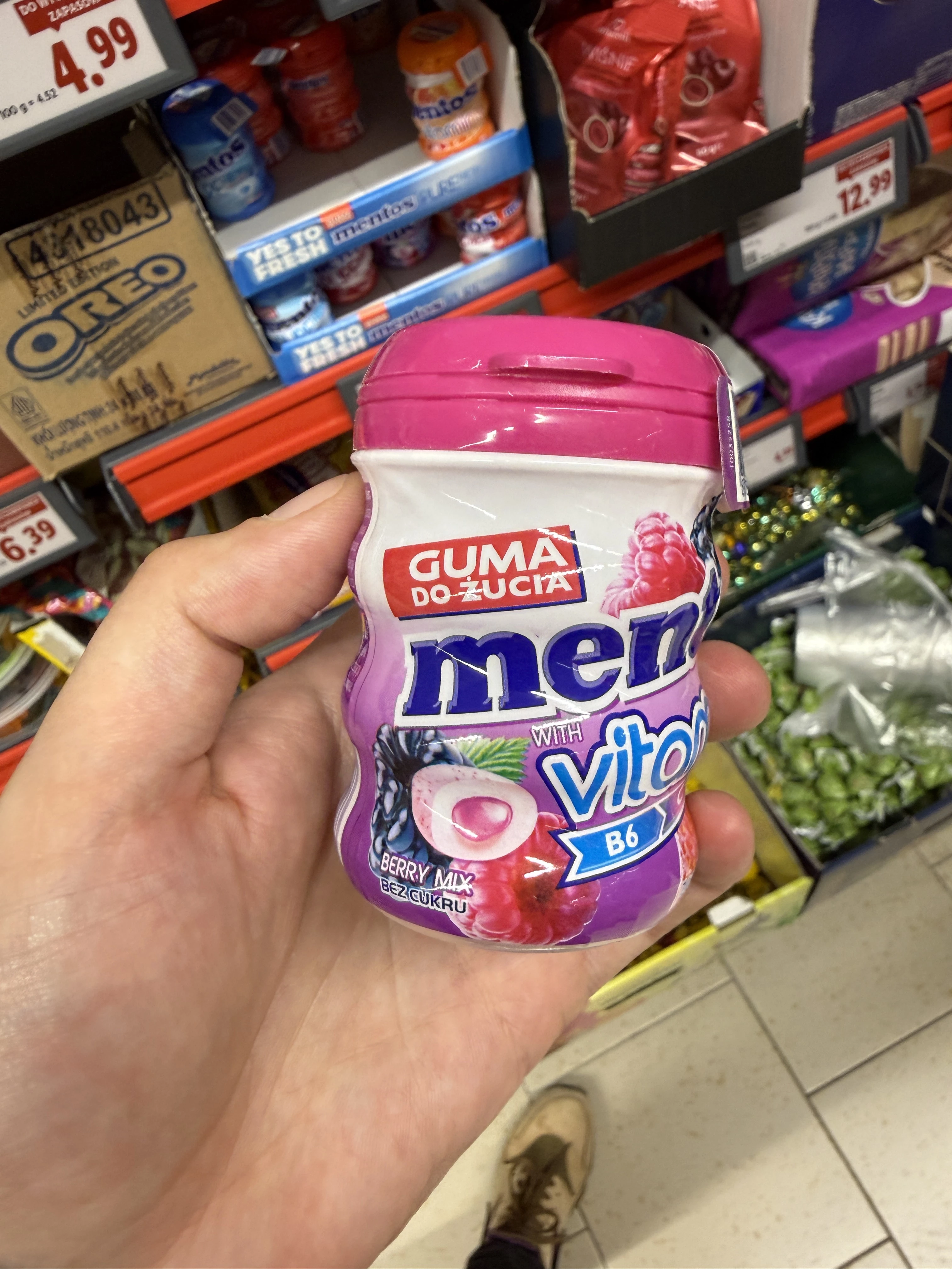 Mentos Vitamins Guma do żucia Berry Mix | 50g