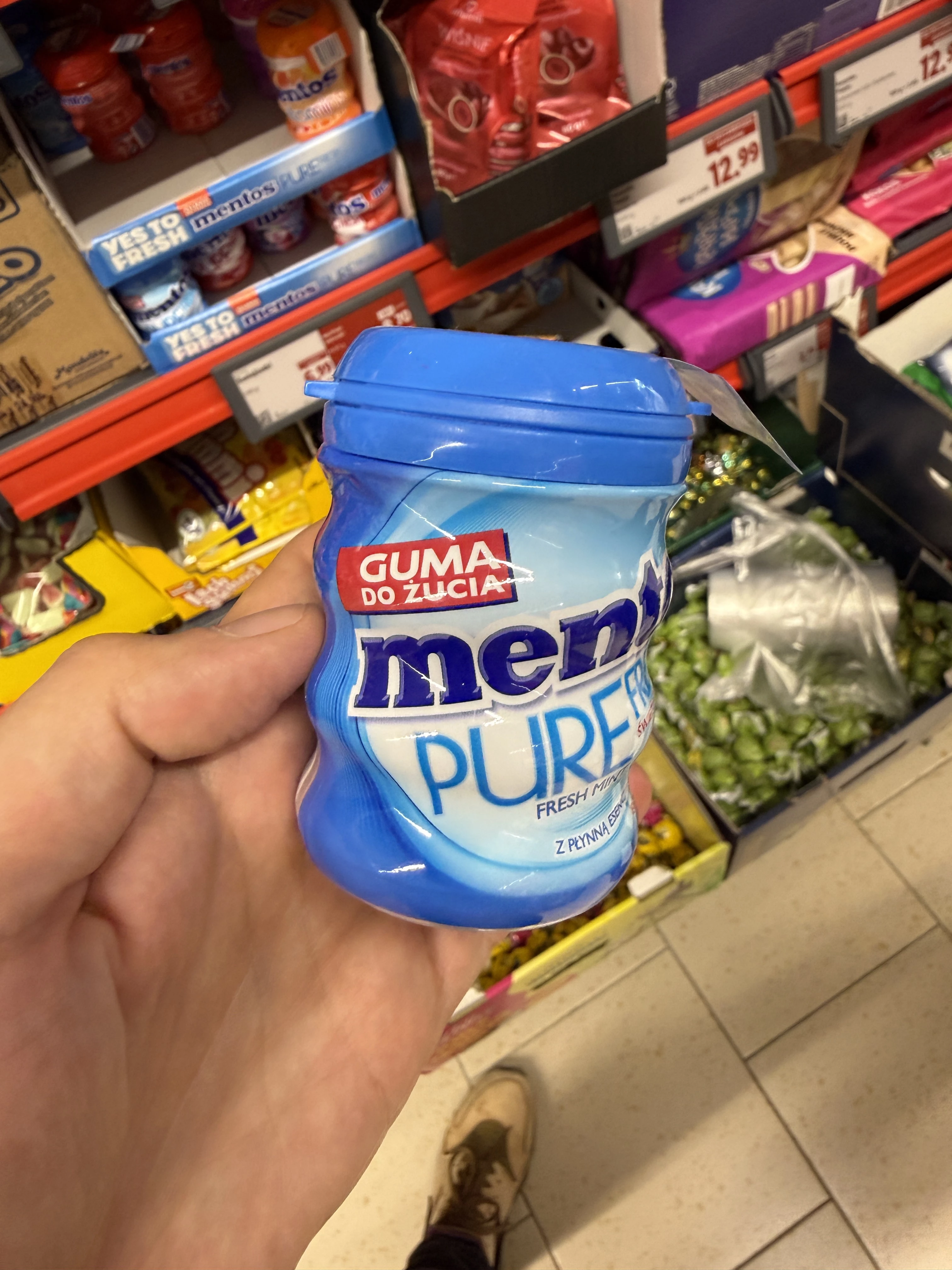 Mentos Pure Fresh Fresh Mint Guma do żucia bez cukru | 60g