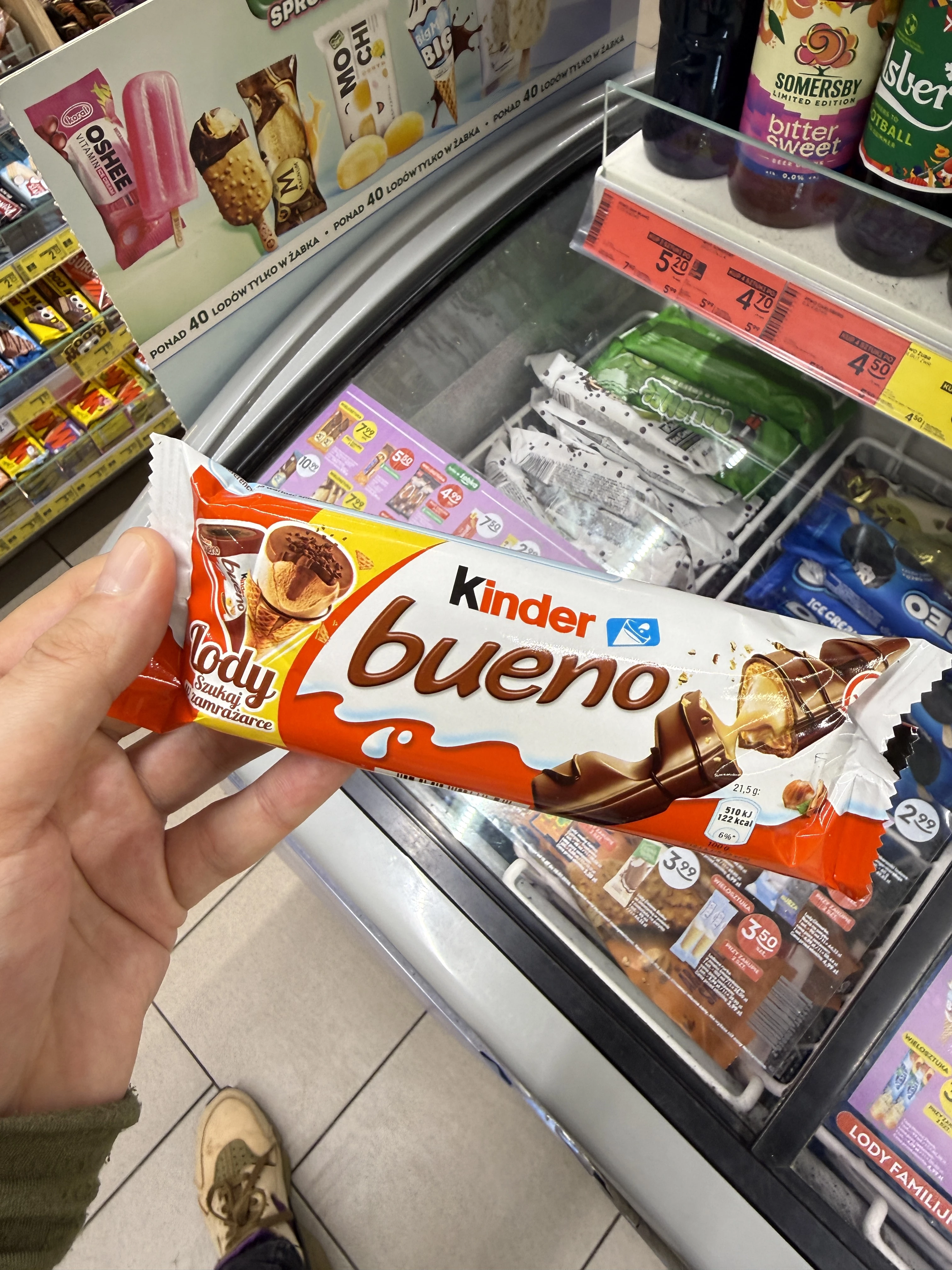Kinder Bueno Lody szukaj w zamrażarce | 43g