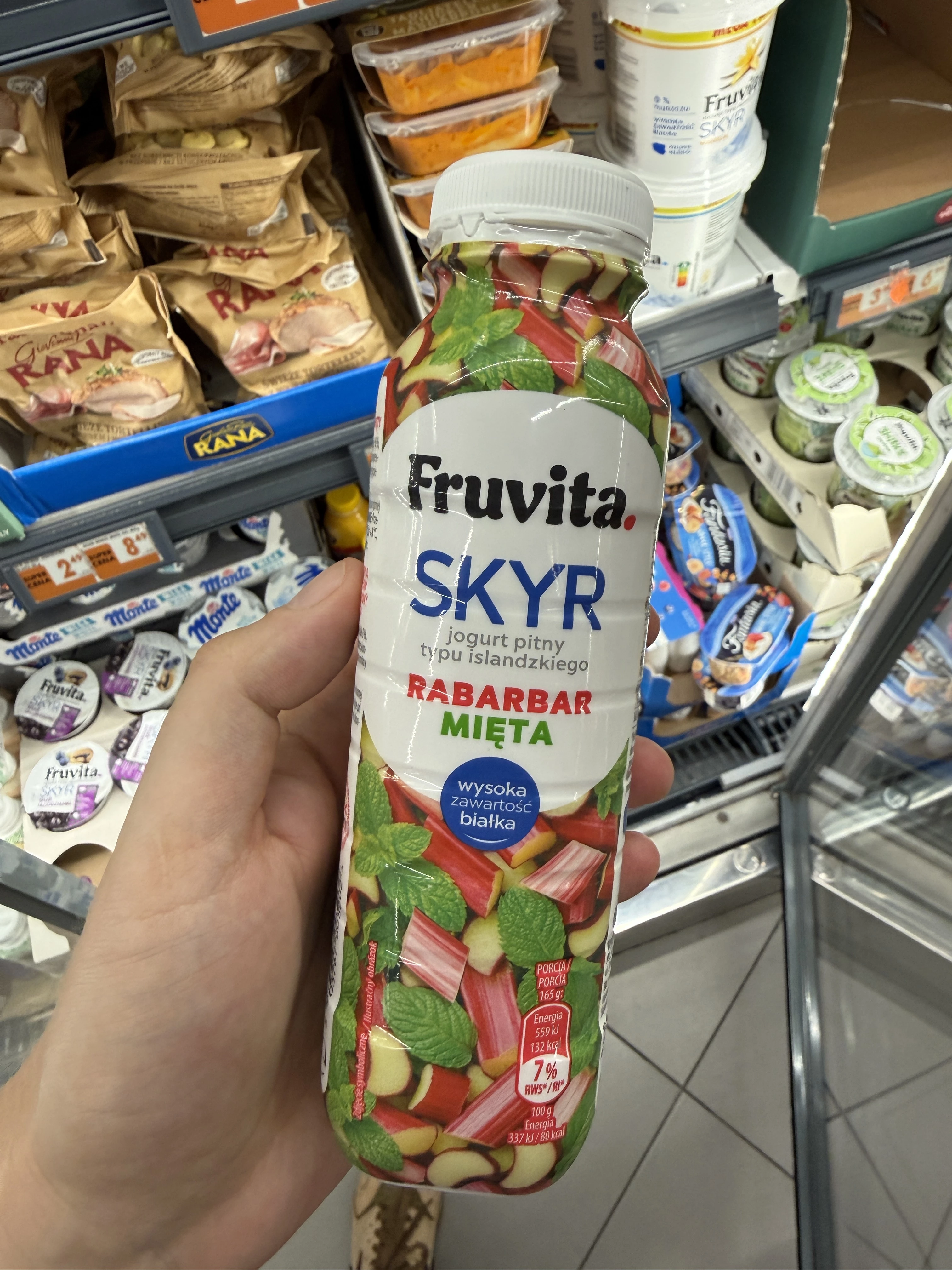 Fruvita Skyr rabarbar-mięta | 330g