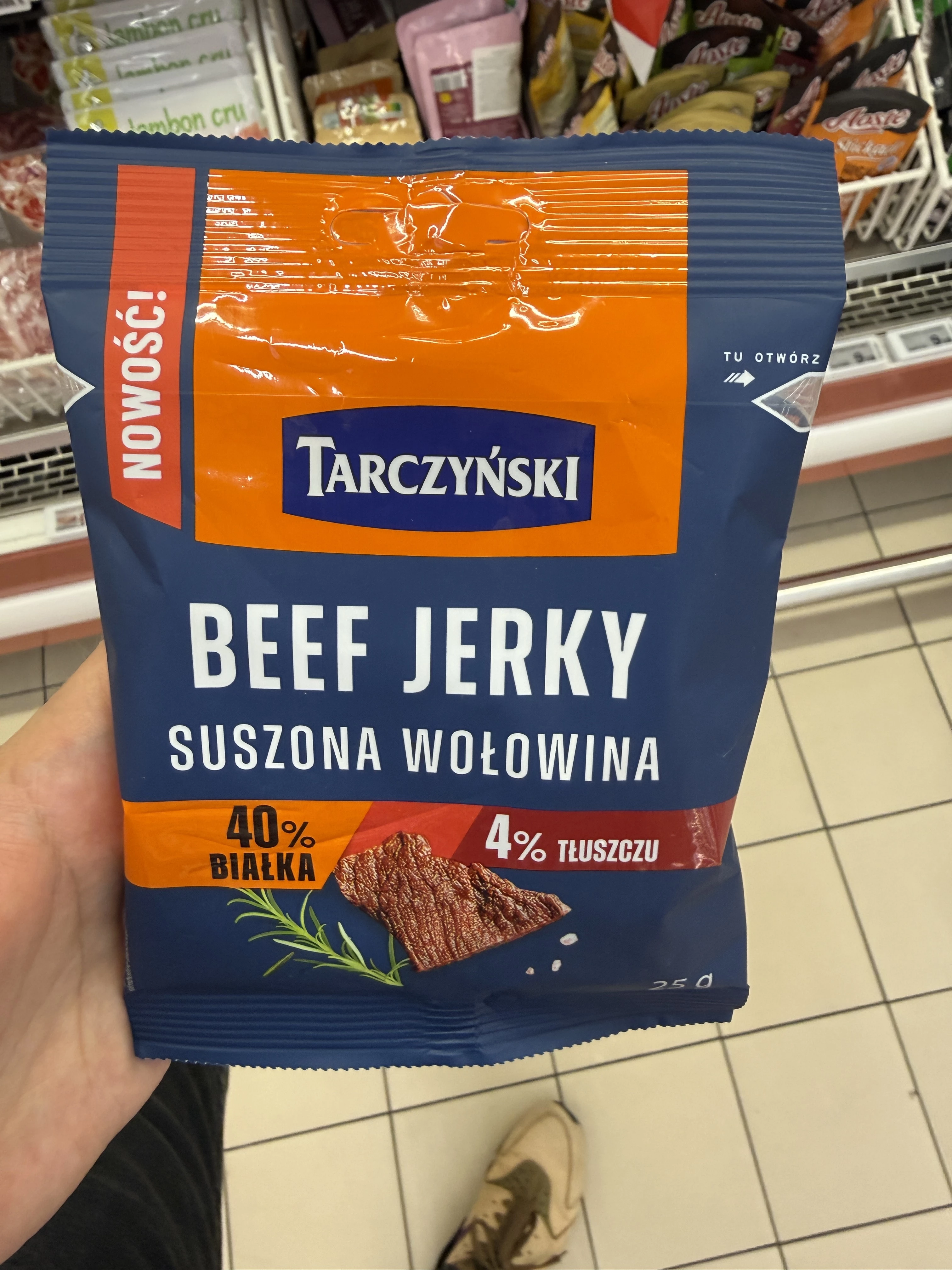 Tarczyński Protein Beef Jerky Suszona Wołowina | 25g