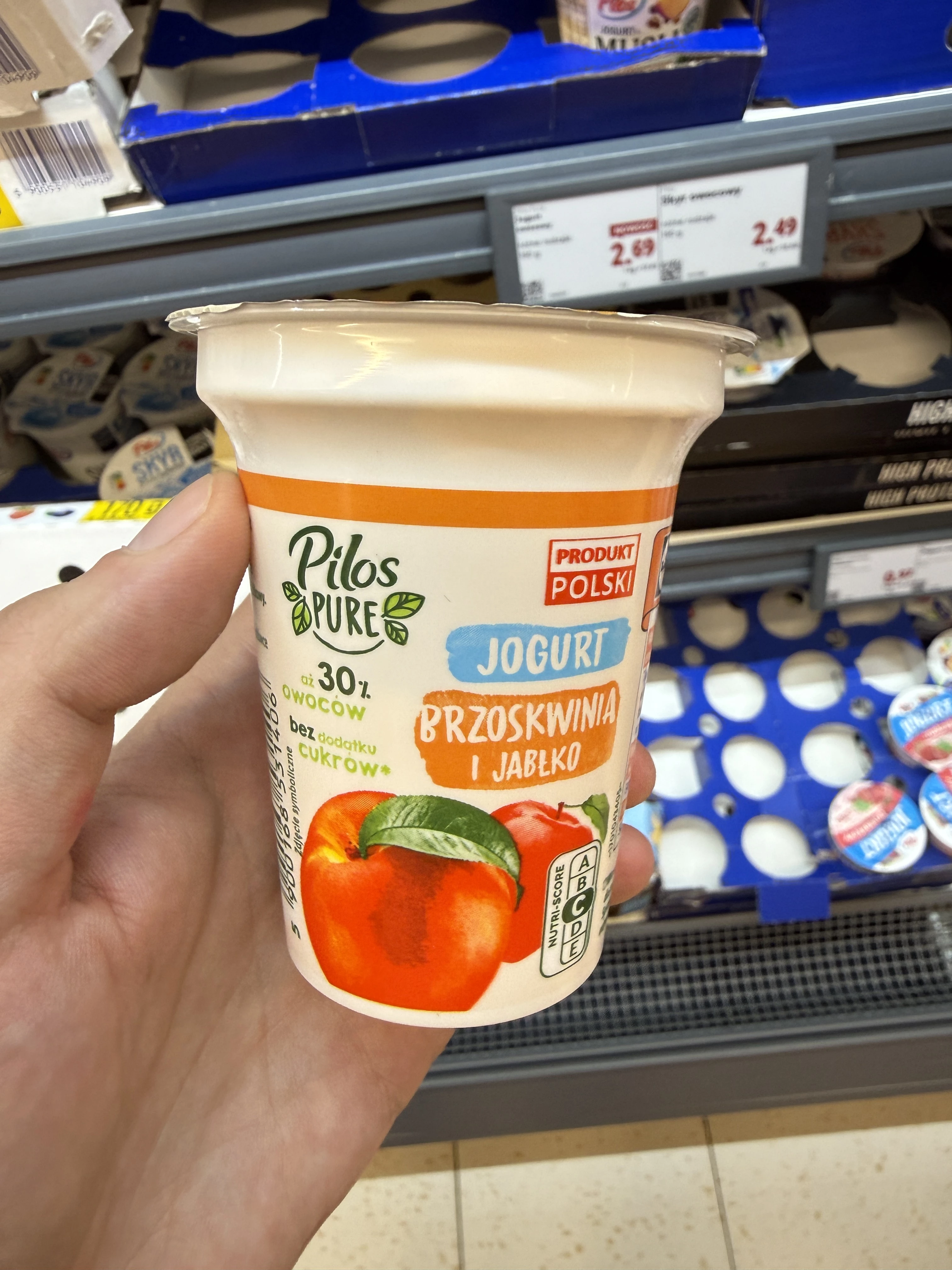 Pilos Pure Jogurt Brzoskwinia i Jabłko | 150g