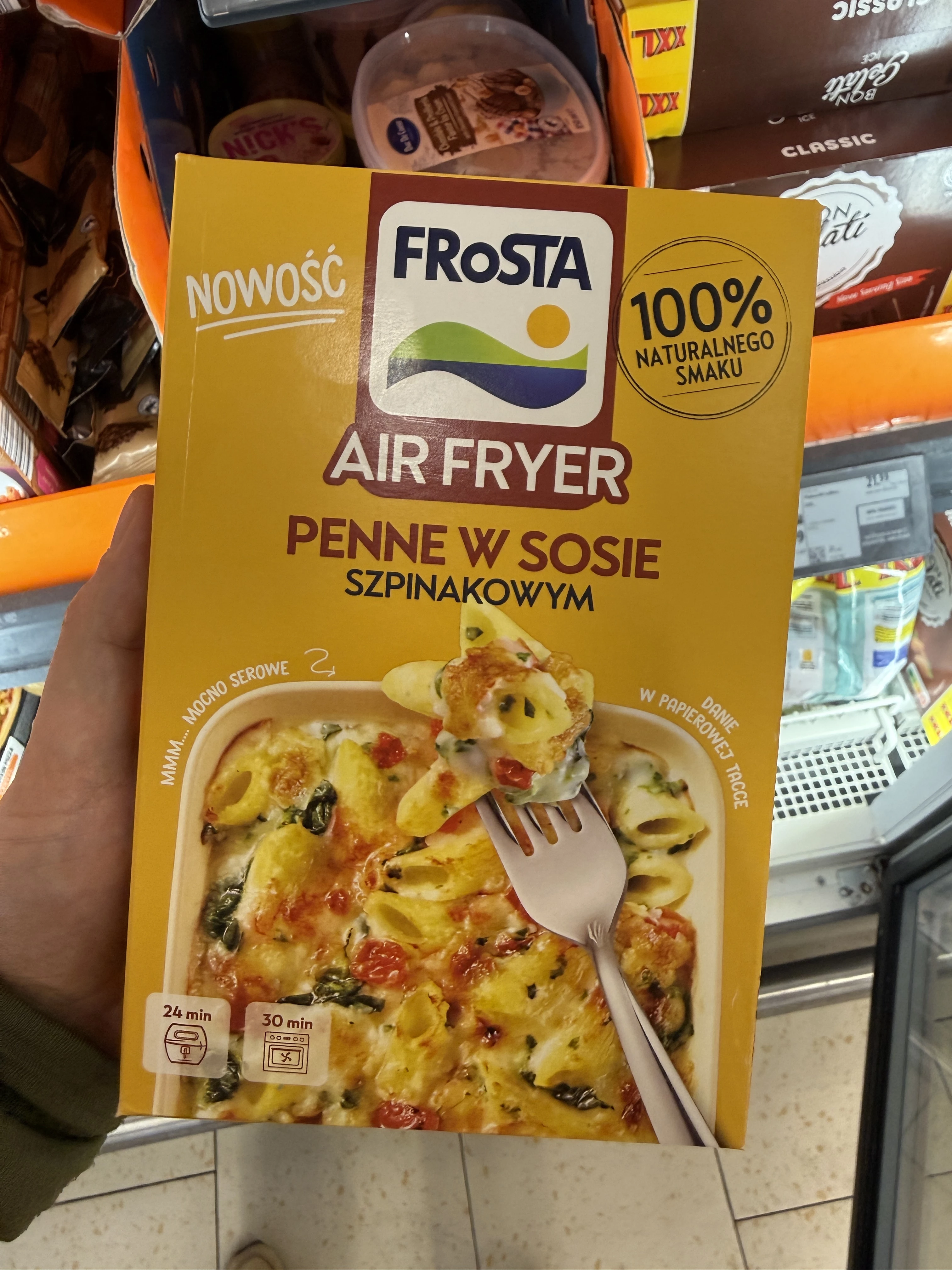 FRoSTA Air Fryer Penne w sosie szpinakowym | 350g