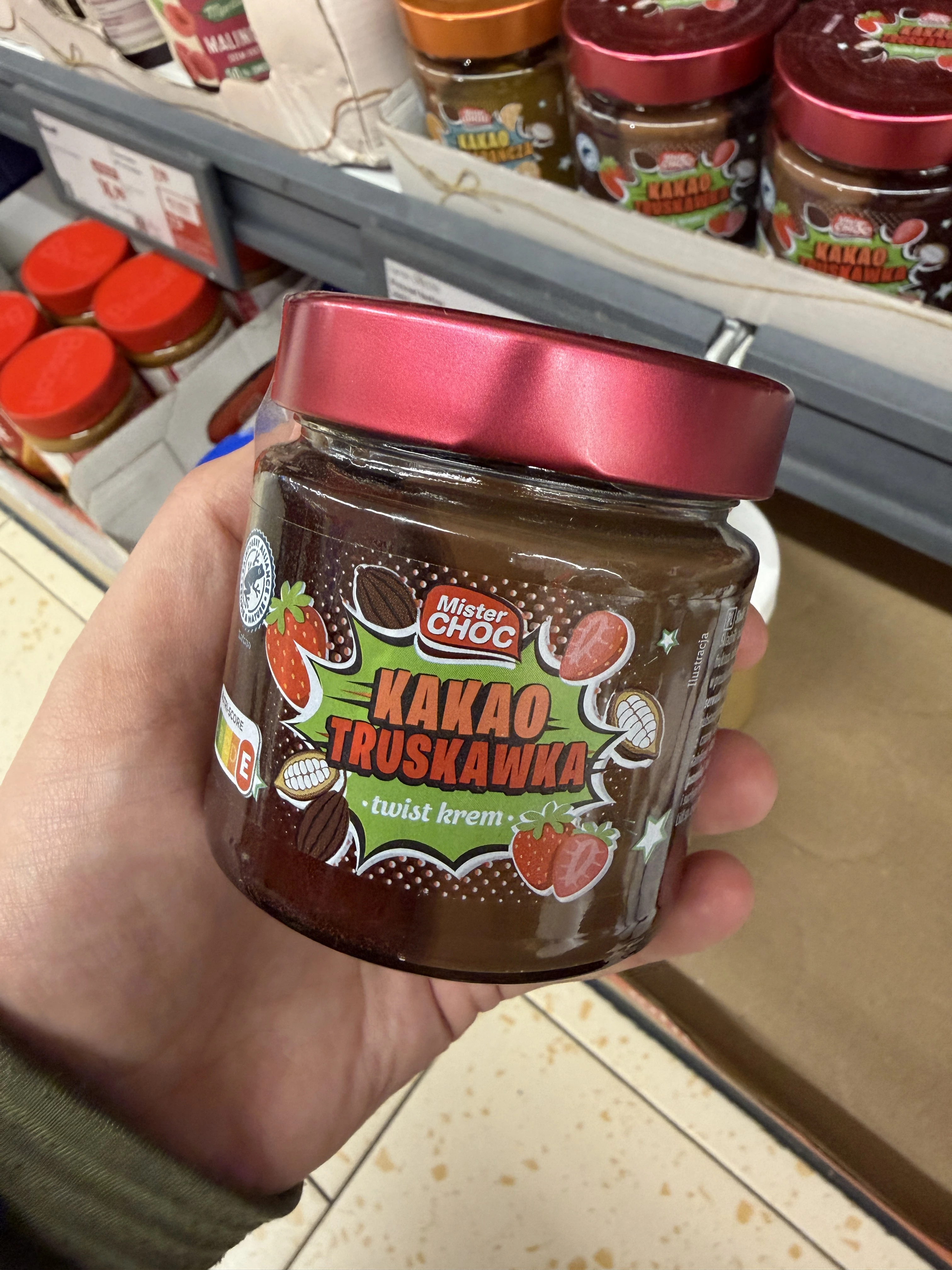 Mister Choc Kakao Truskawka twist krem | 200g