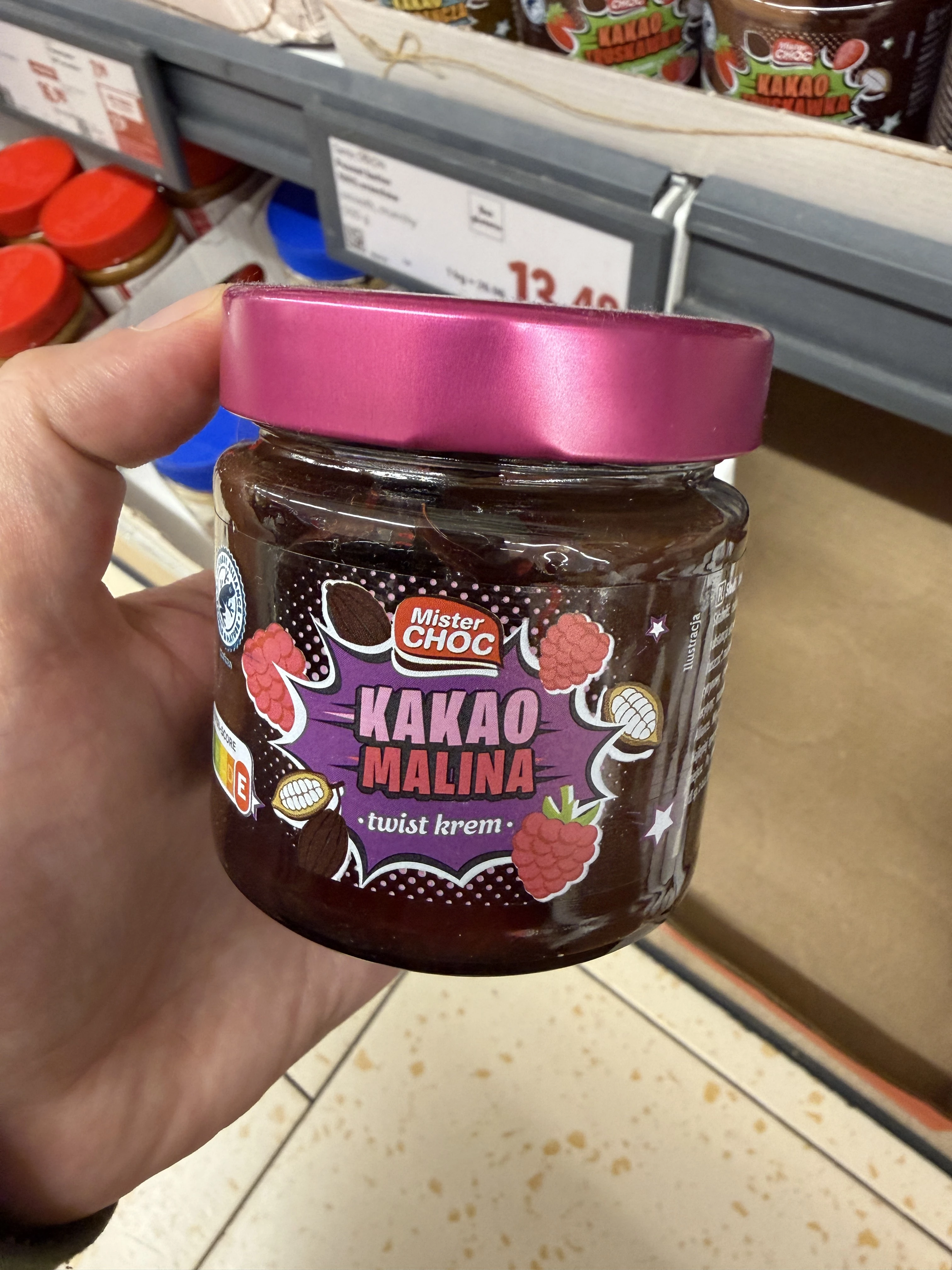 Mister Choc Kakao Malina twist krem | 200g