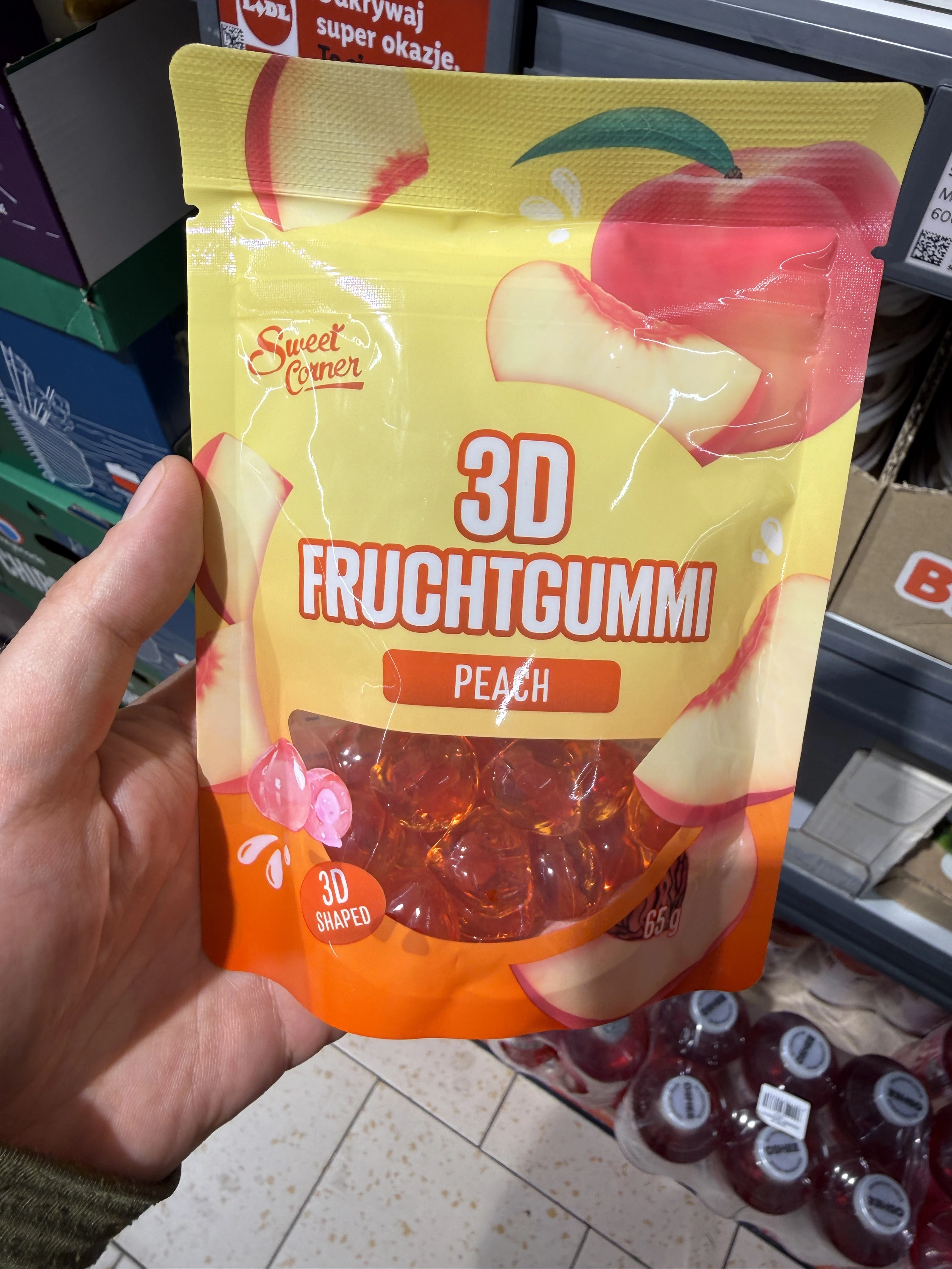 Sweet Corner 3D Fruchtgummi Peach | 65g
