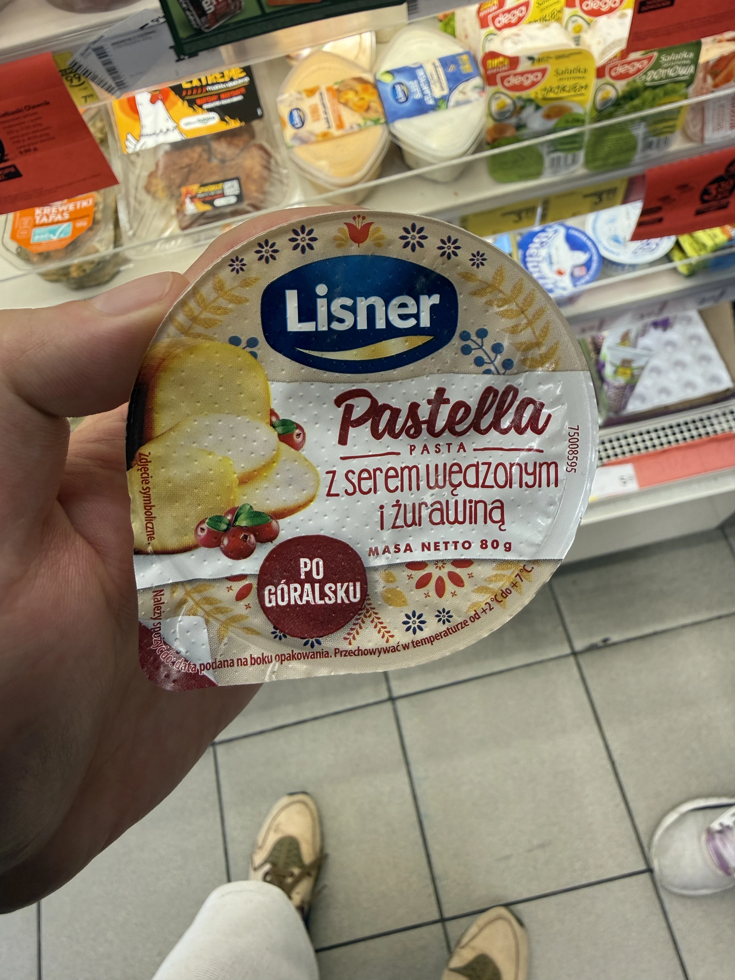 Lisner Pastella Pasta z serem wędzonym i żurawiną po góralsku | 80g