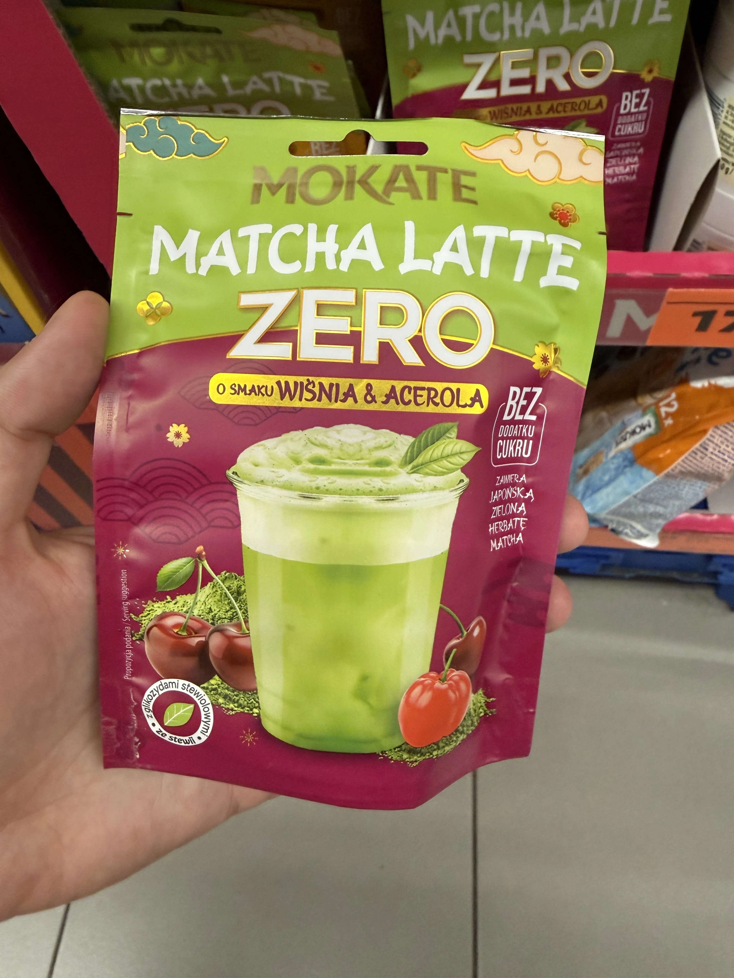 Matcha Latte Zero o smaku Wiśnia & Acerola | 20g