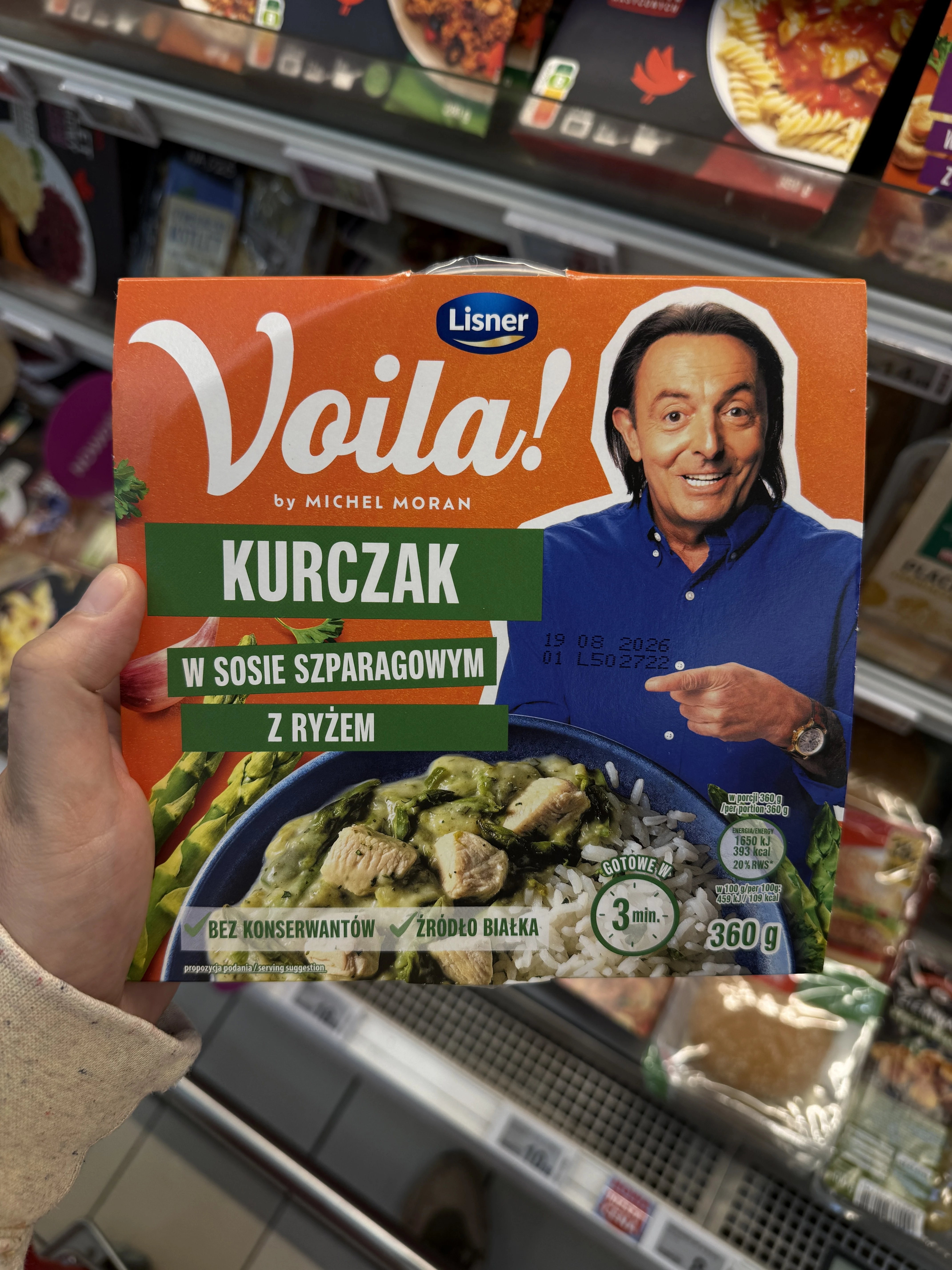Voila! by Michel Moran Kurczak w sosie szparagowym z ryżem | 360g