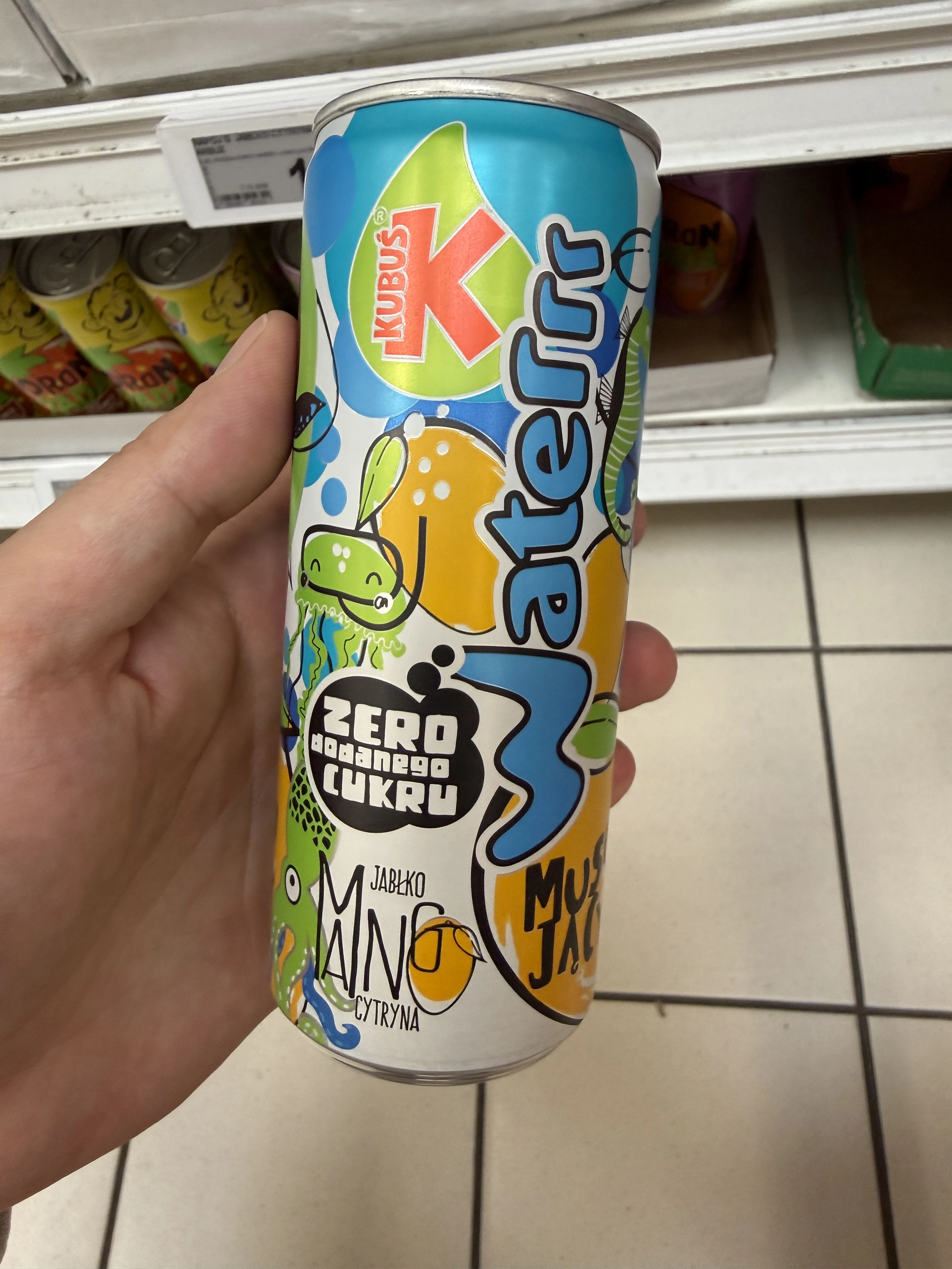 Kubuś Waterrr Musujący Jabłko Mango Cytryna | 250ml