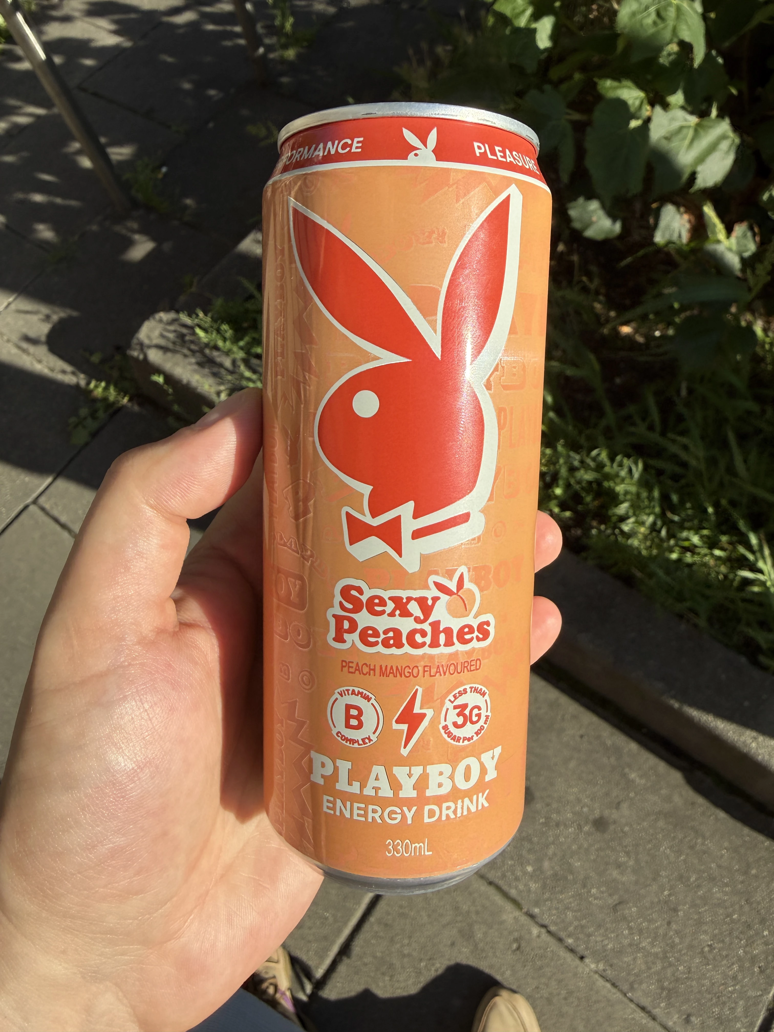 Playboy Energy Drink – Sexy Peaches (Peach Mango) | 330ml