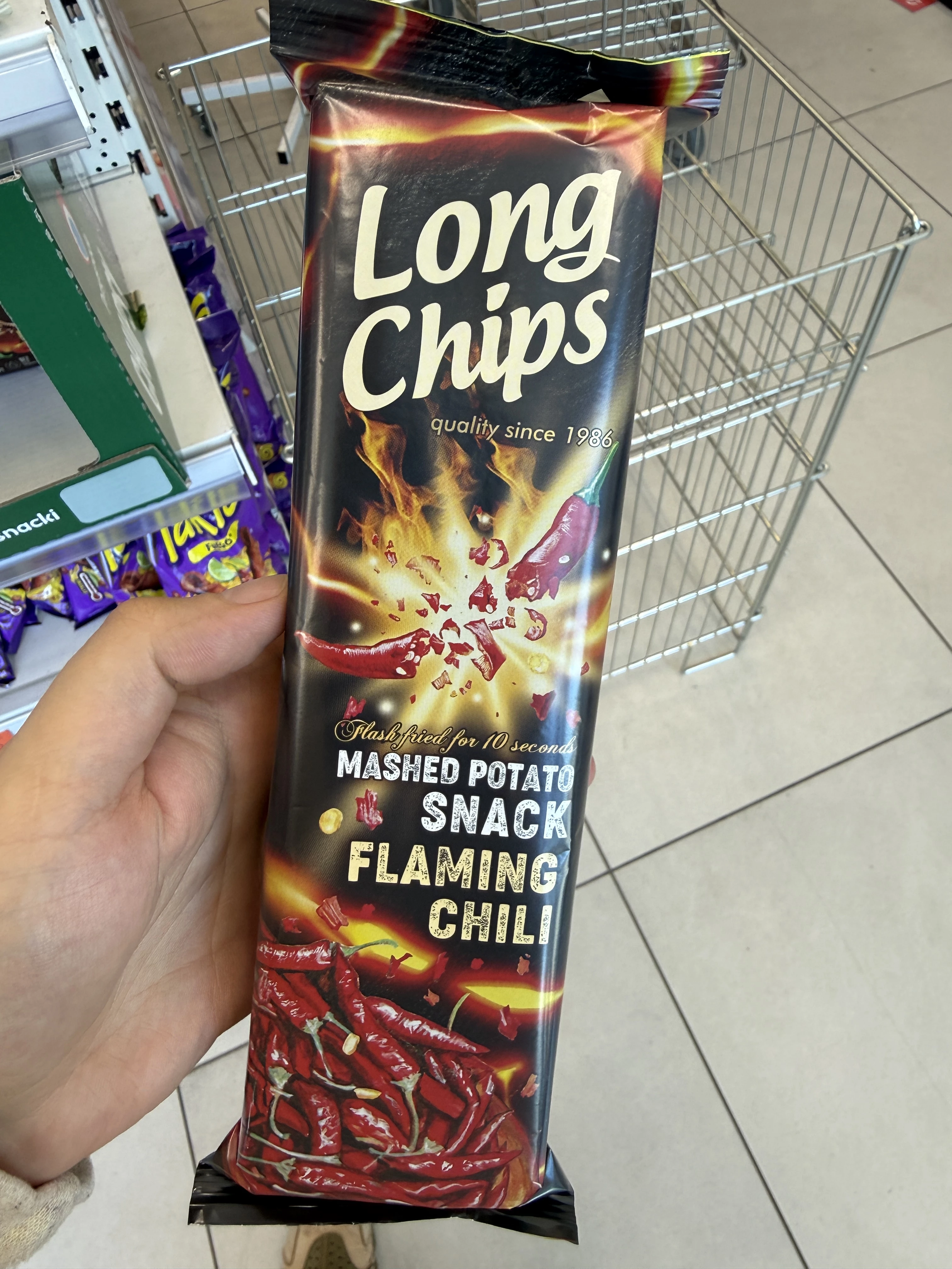 Long Chips Mashed Potato Snack Flaming Chili | 75g