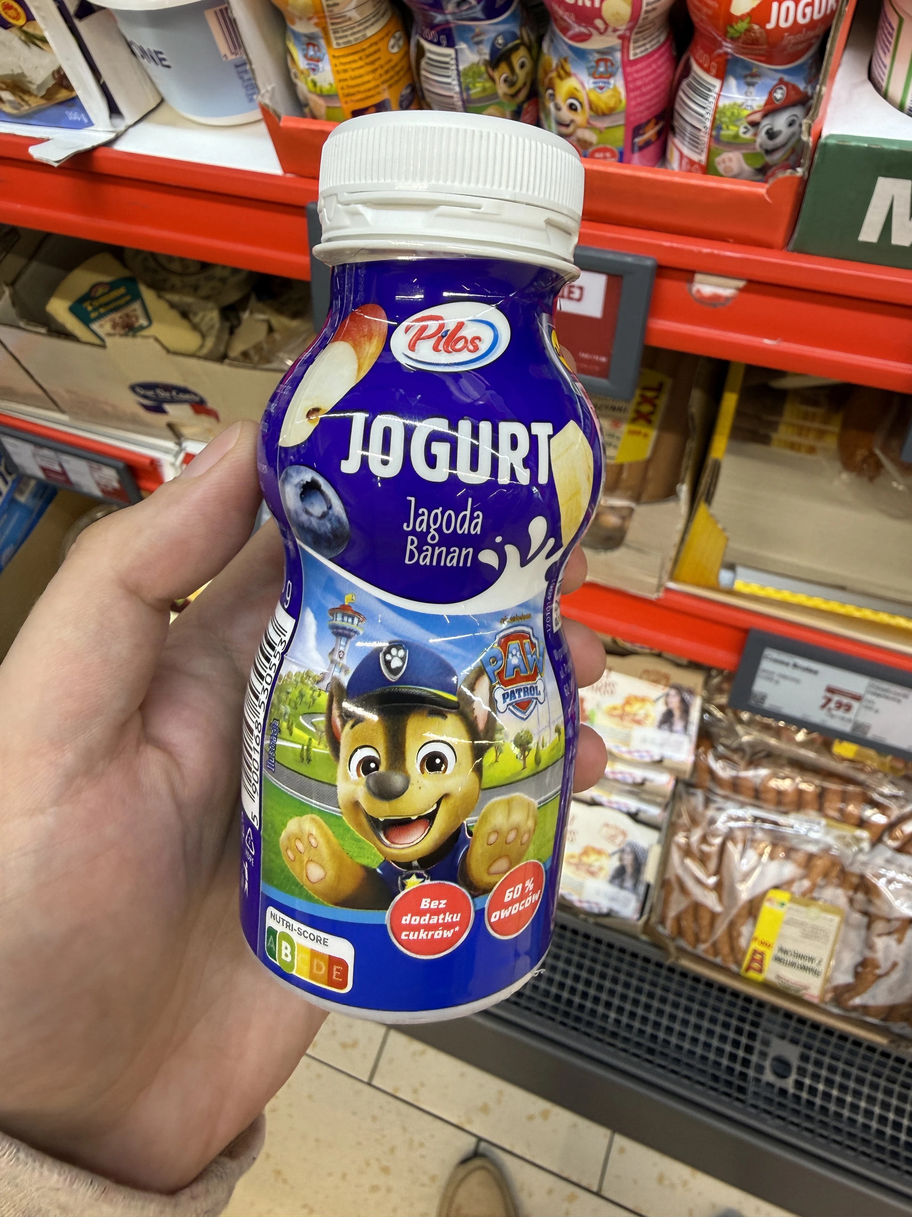 Pilos Jogurt pitny jagoda-banan Paw Patrol | 200g
