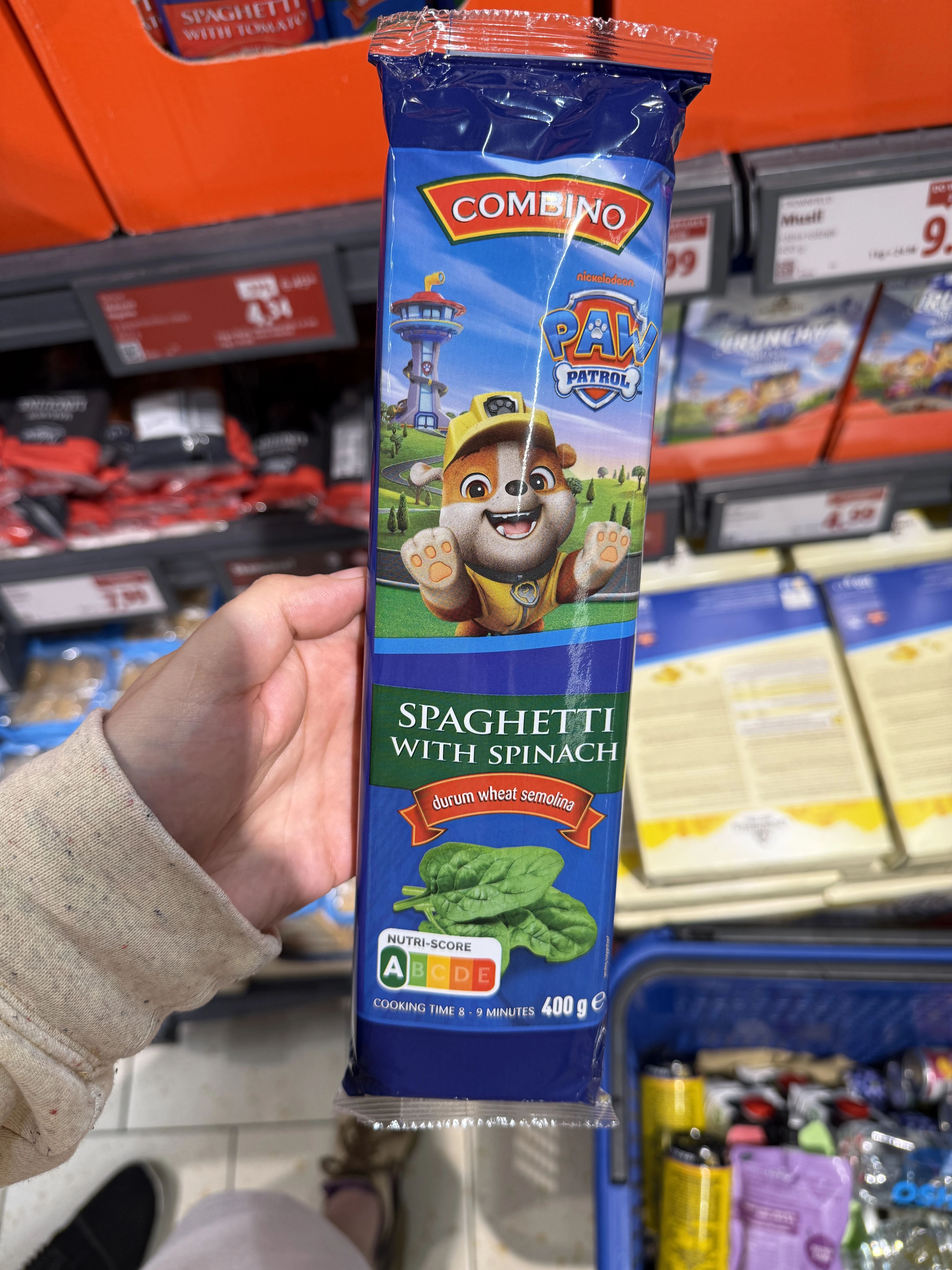 Combino Spaghetti Paw Patrol ze szpinakiem | 400g