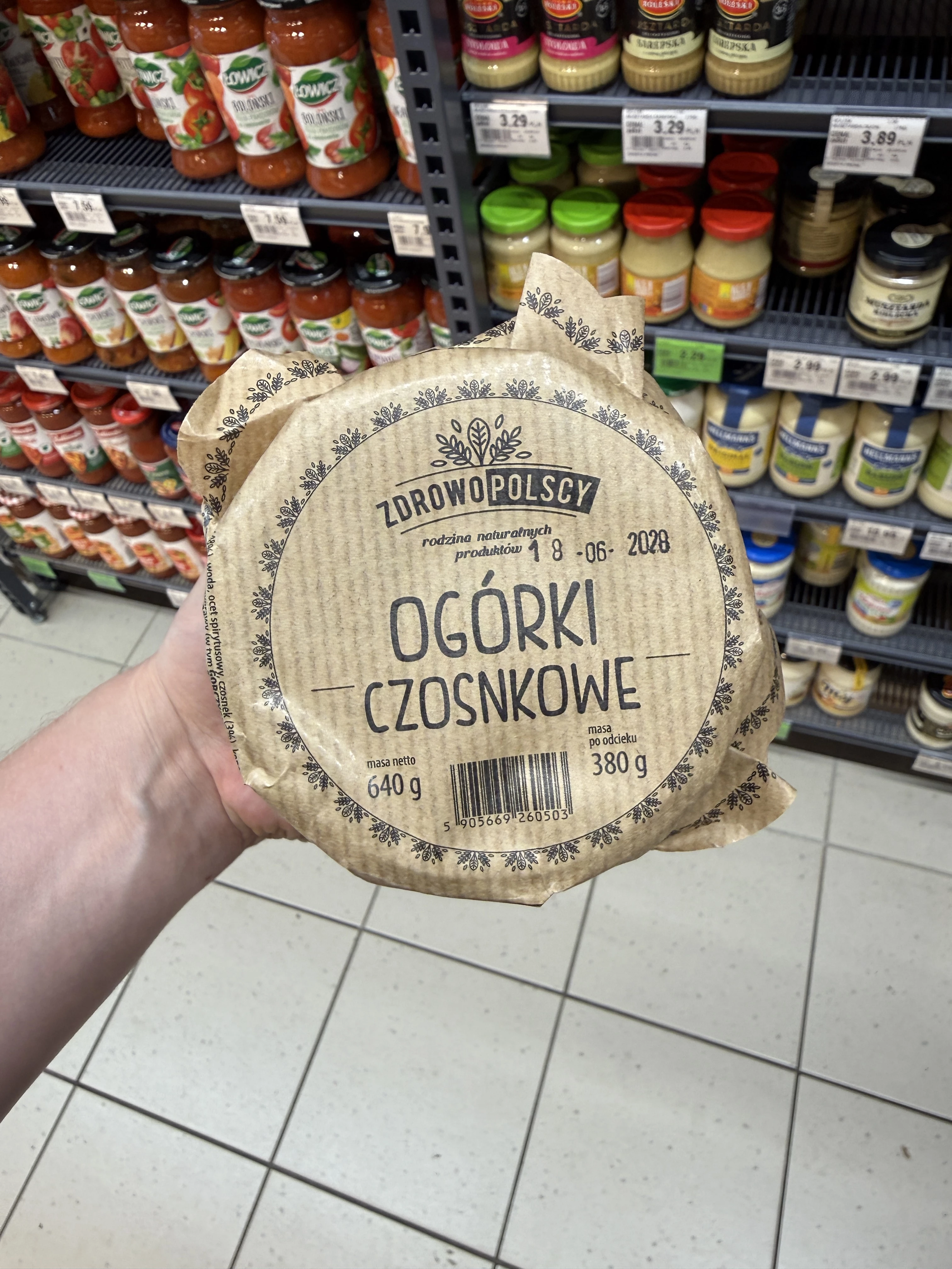 Zdrowopolscy Ogórki Czosnkowe | 640g