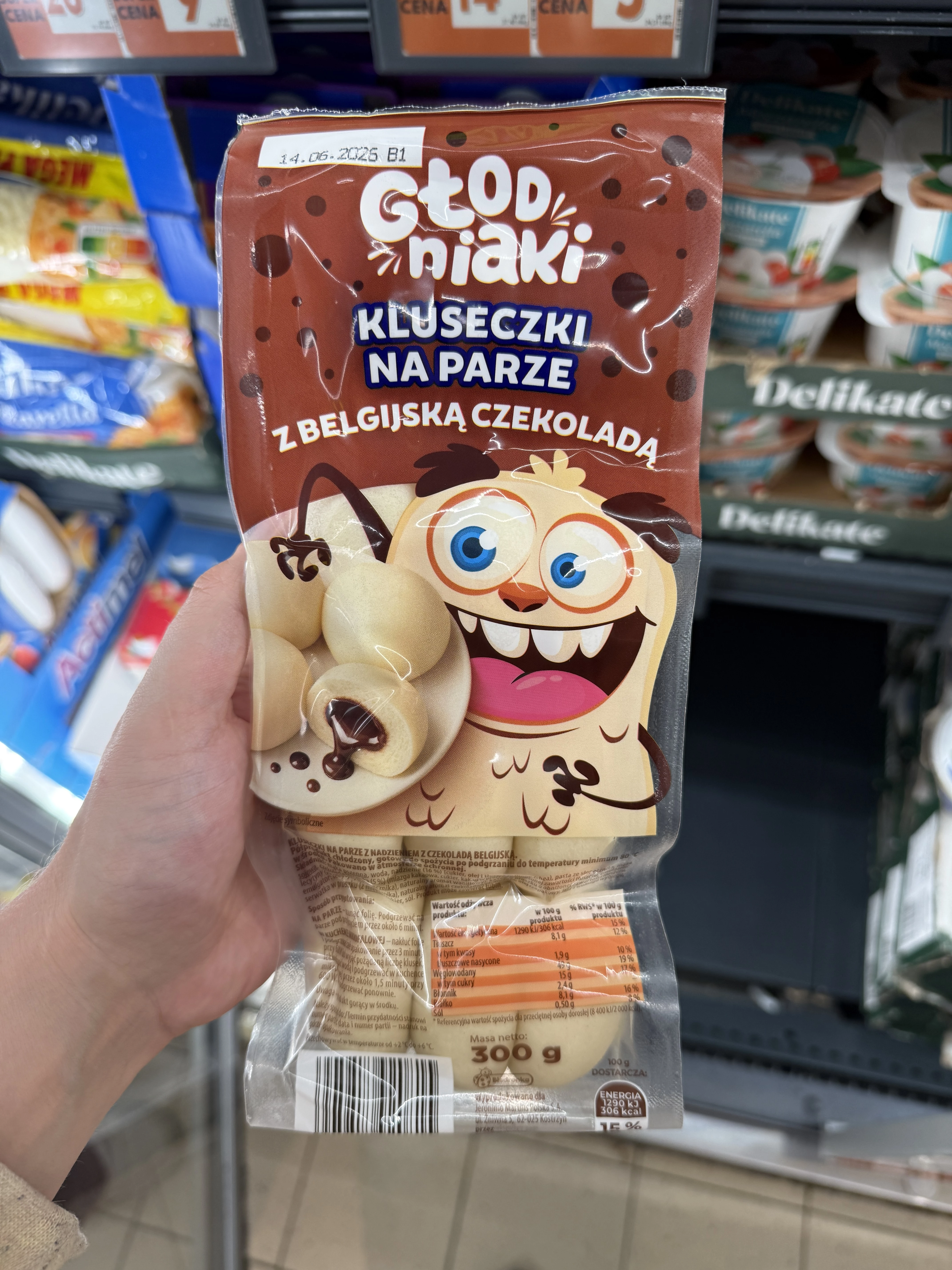 Głodniaki kluseczki na parze z belgijską czekoladą | 300g