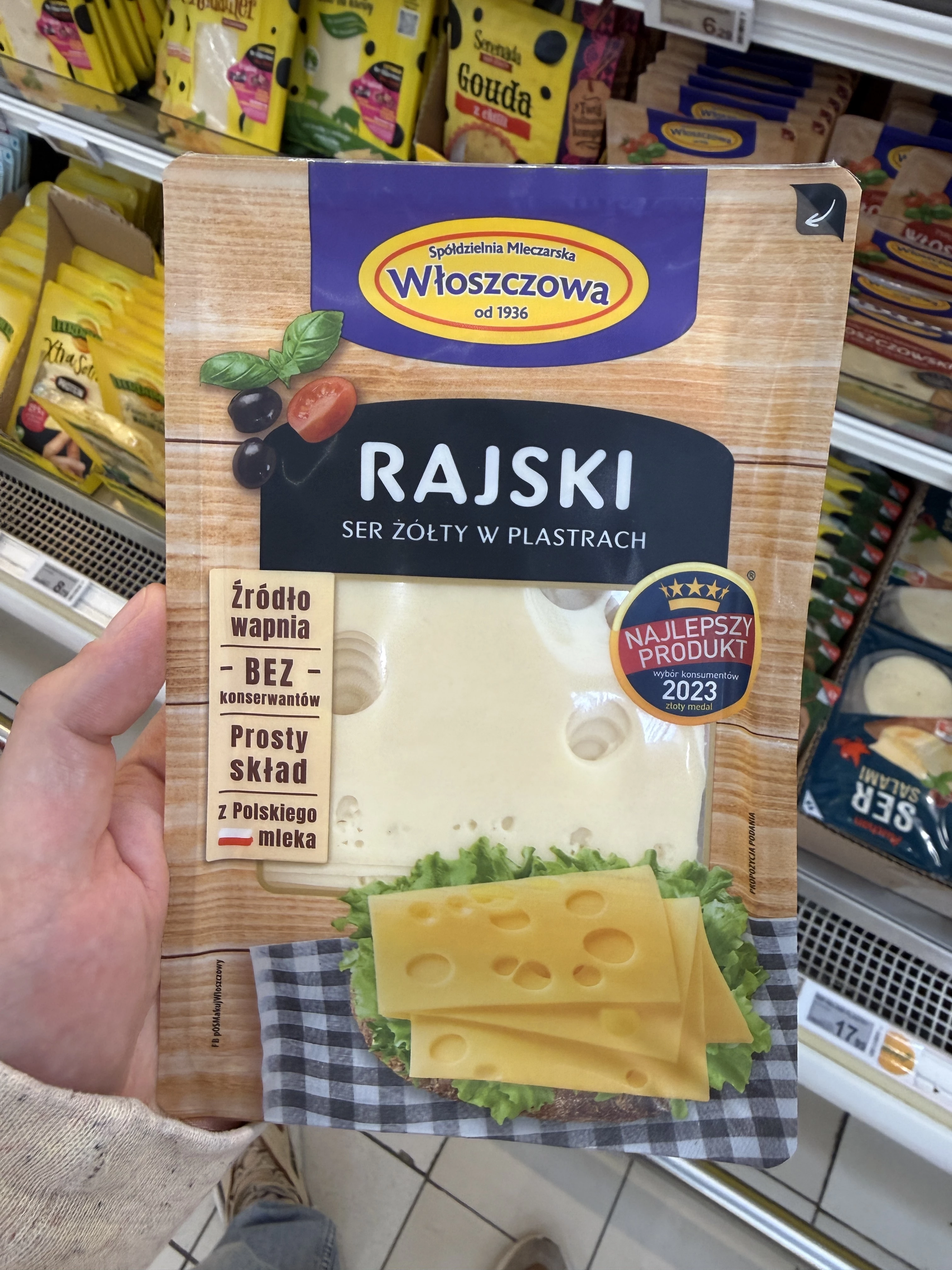 Włoszczowa Ser Rajski w plastrach | 150g