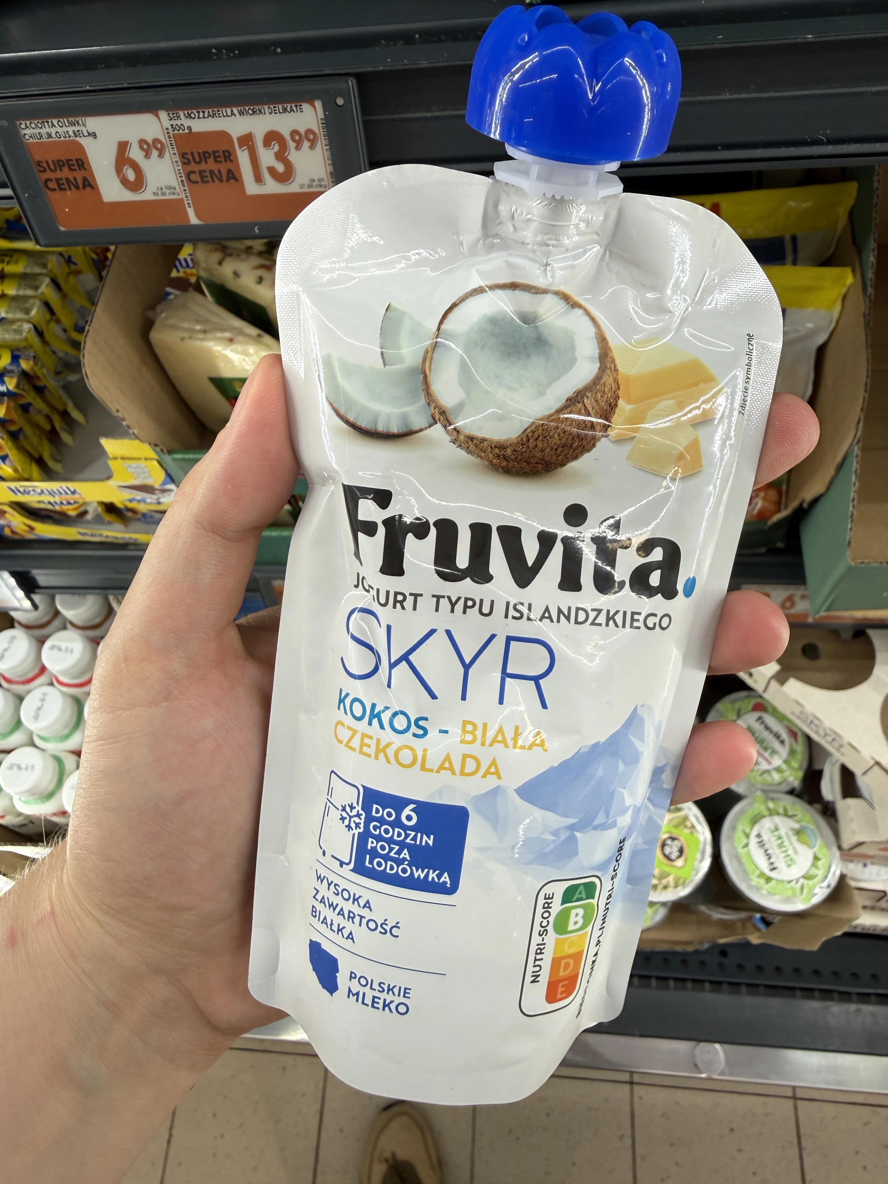 Fruvita Skyr kokos – biała czekolada | 150g