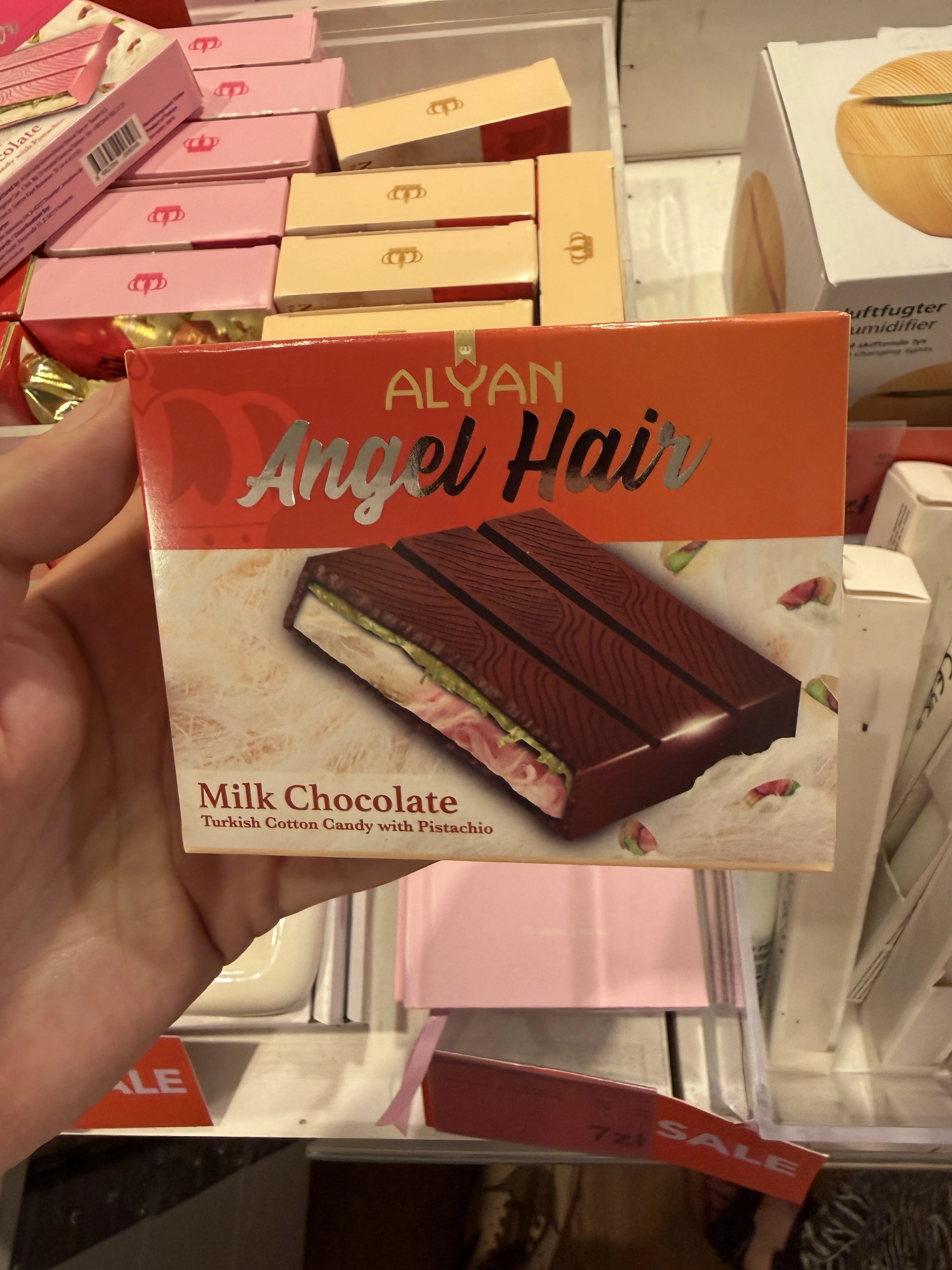 Alyan Angel Hair Milk Chocolate Turkish Cotton Candy with Pistachio | 80g