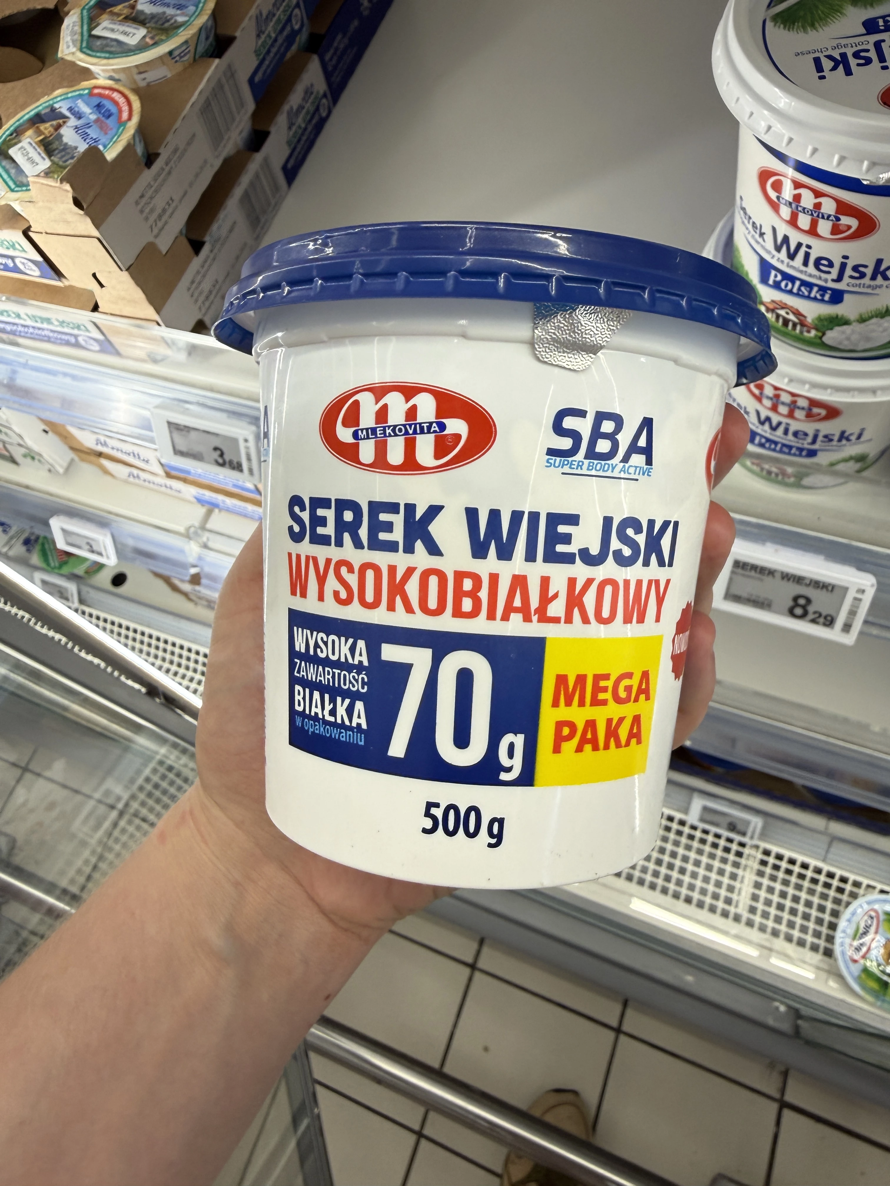 Mlekovita Serek Wiejski Wysokobiałkowy SBA | 500g