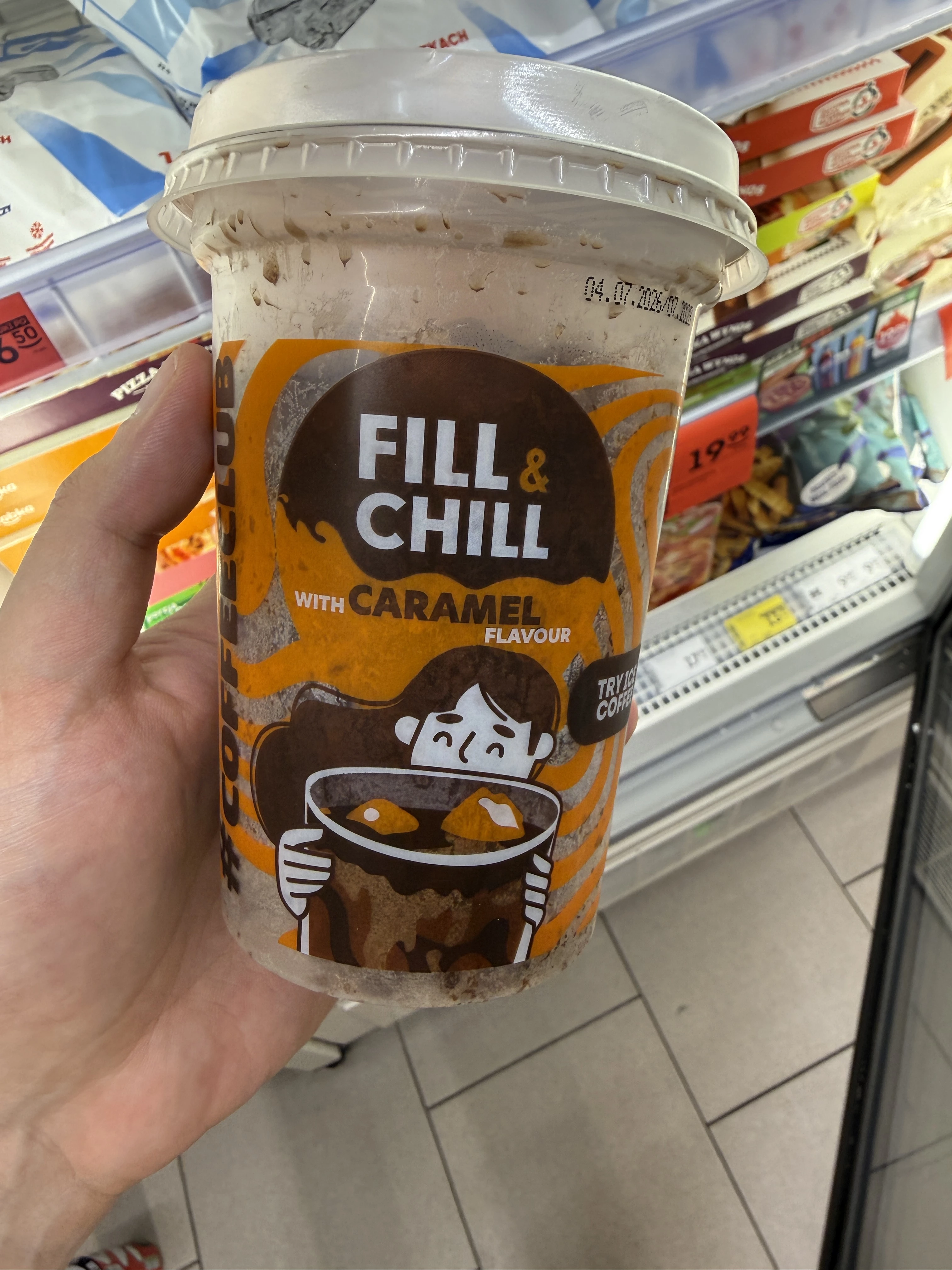 Kubek z lodem Fill & Chill o smaku karmelowym | 180g