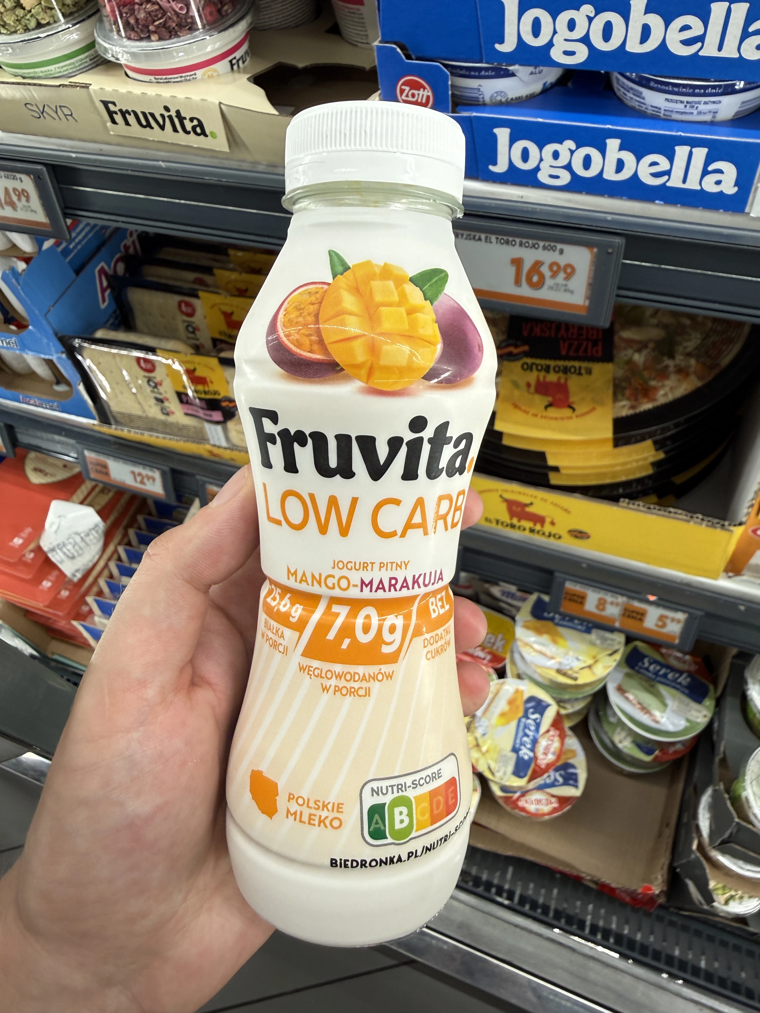 Fruvita Low Carb Jogurt pitny Mango-Marakuja | 320g