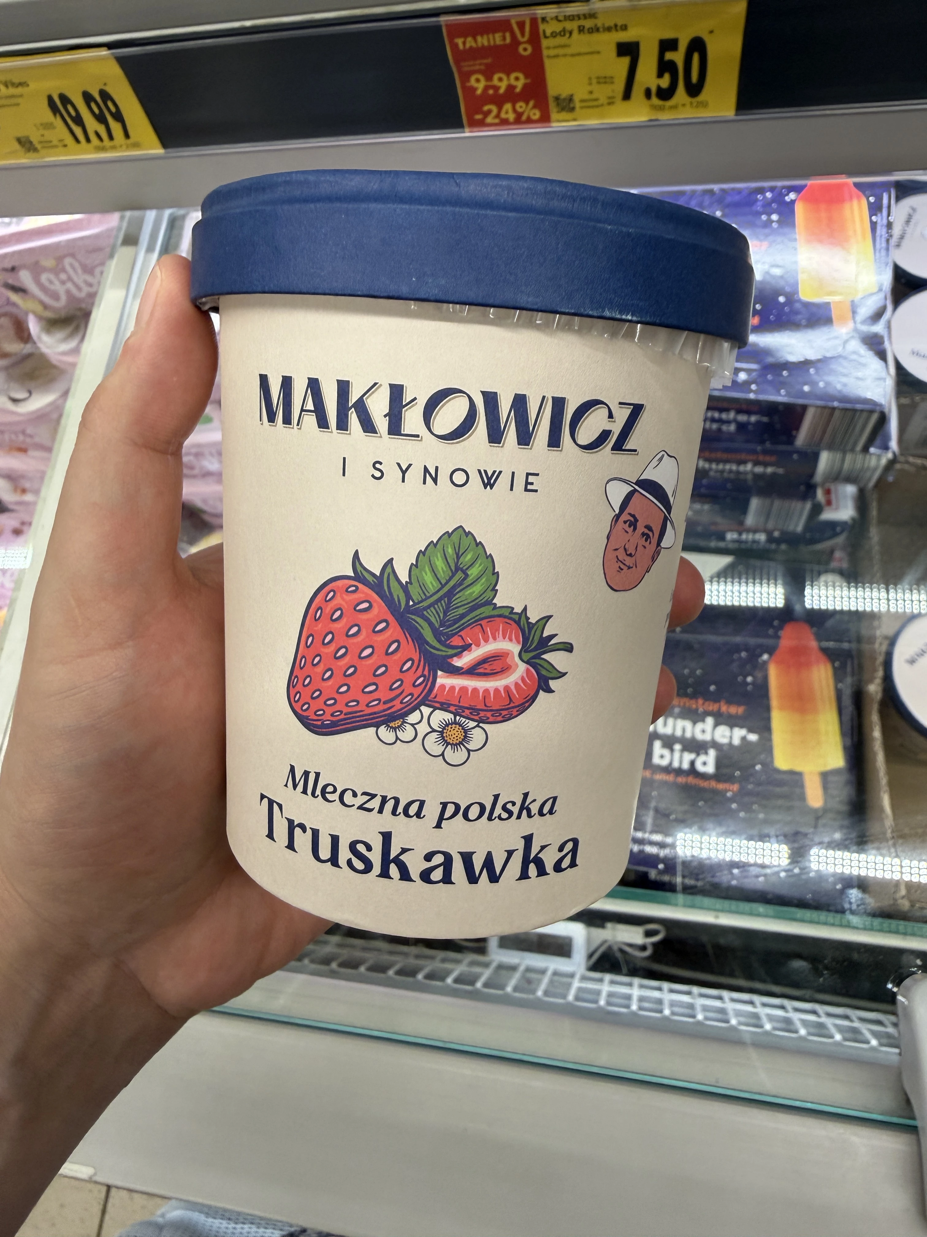 Makłowicz i Synowie Lody mleczna polska truskawka | 390g / 460ml