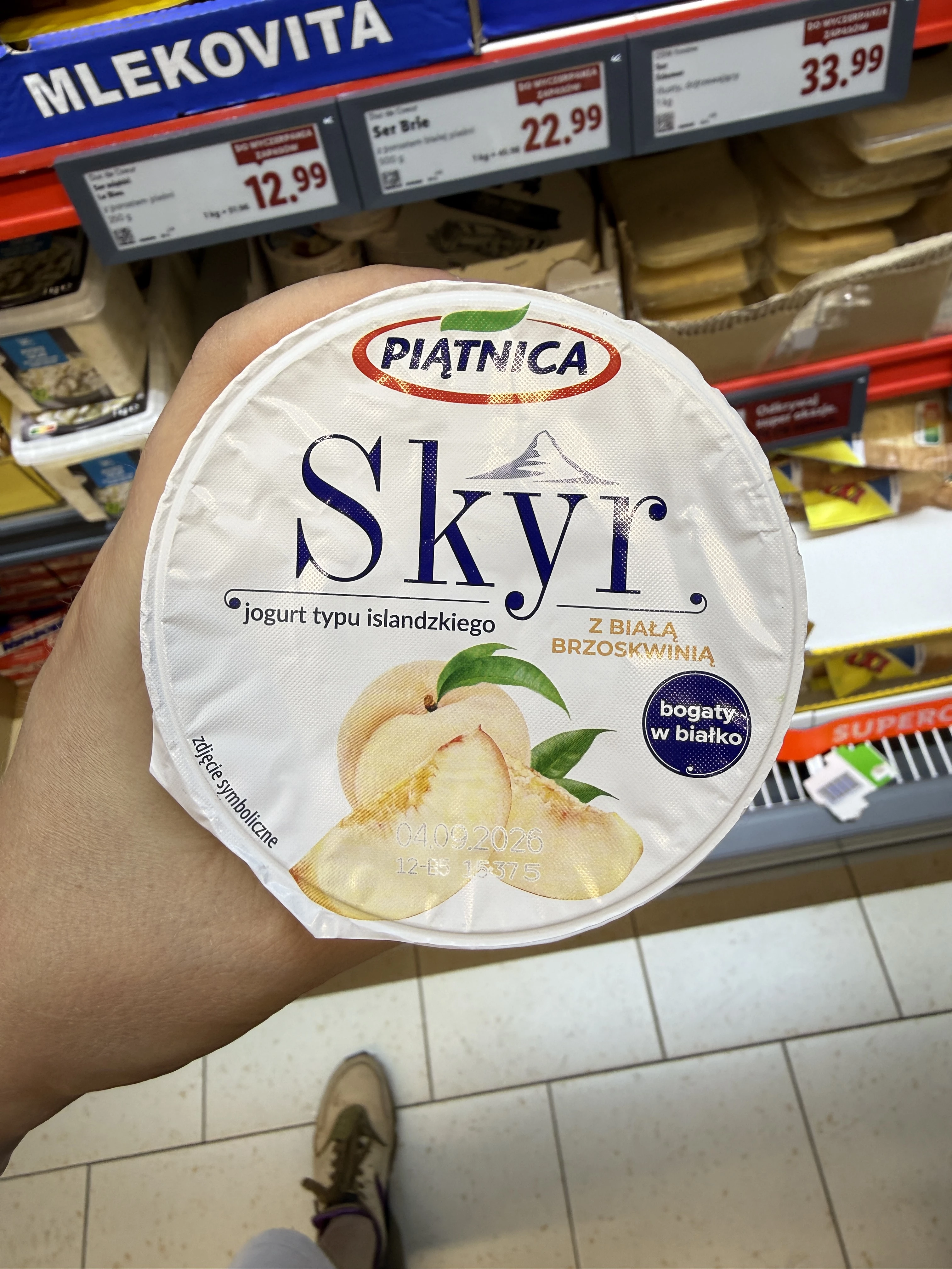 Piątnica Skyr z Białą Brzoskwinią | 150g