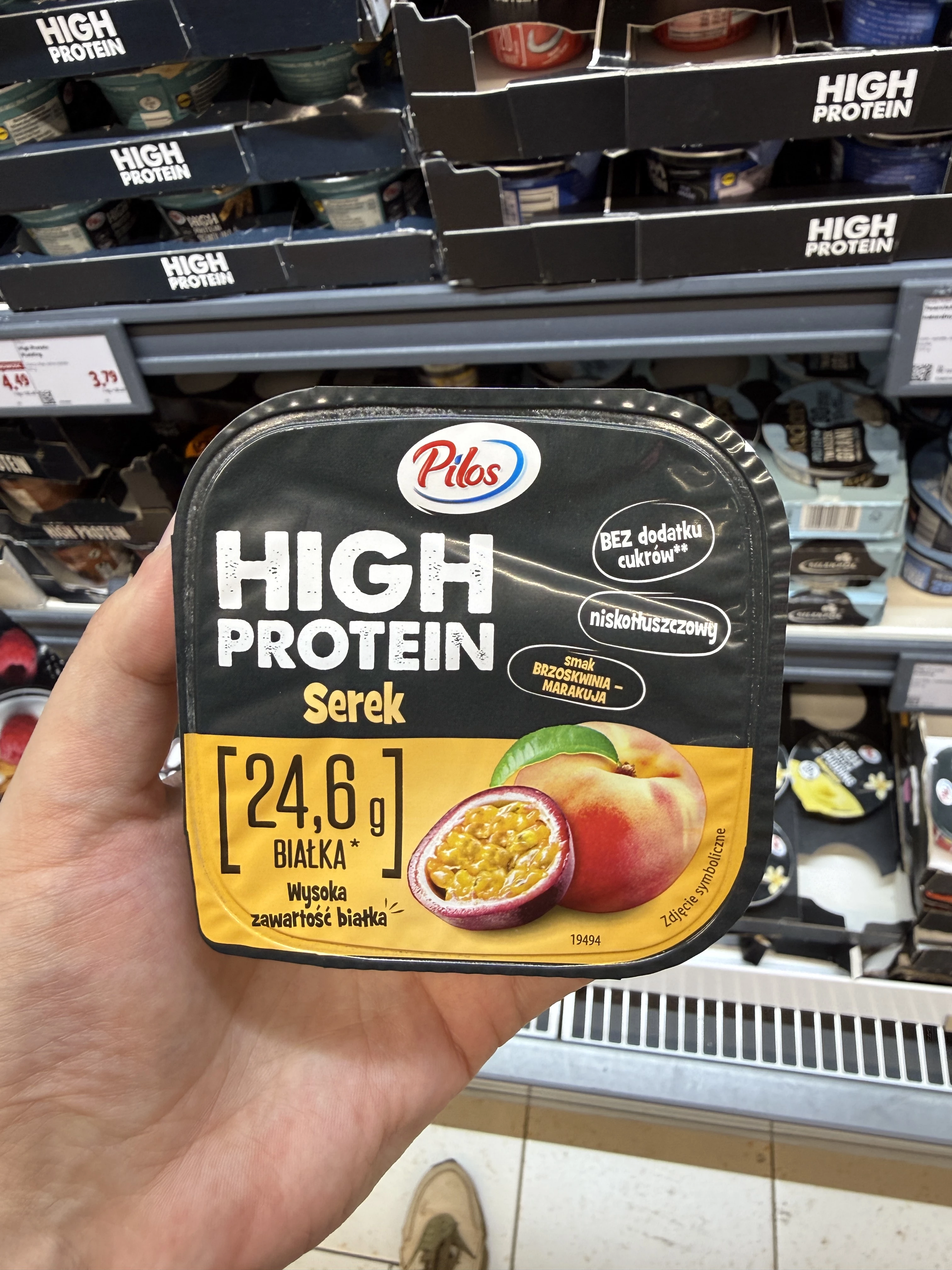 Pilos High Protein Serek brzoskwinia-marakuja | 200g