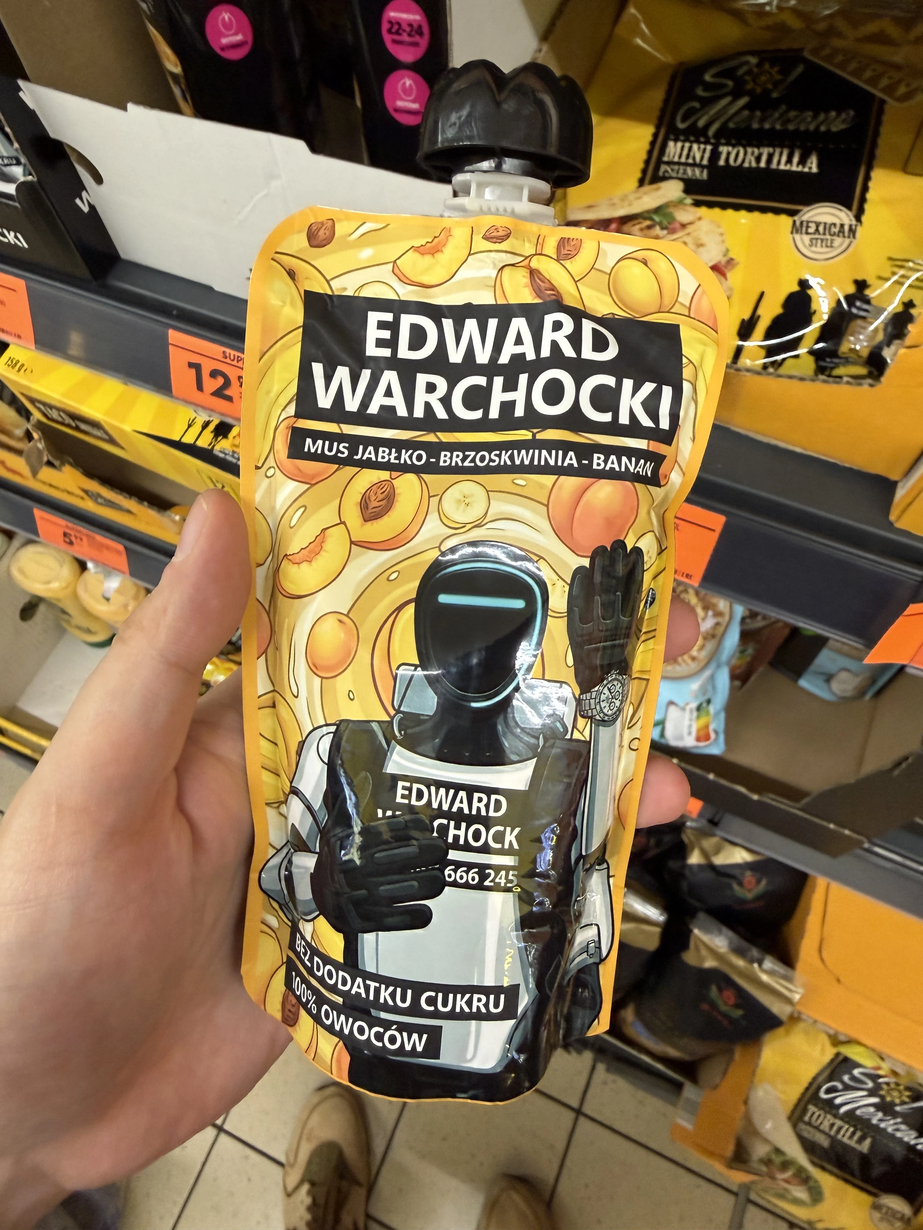 Edward Warchocki Mus jabłko brzoskwinia banan | 200g