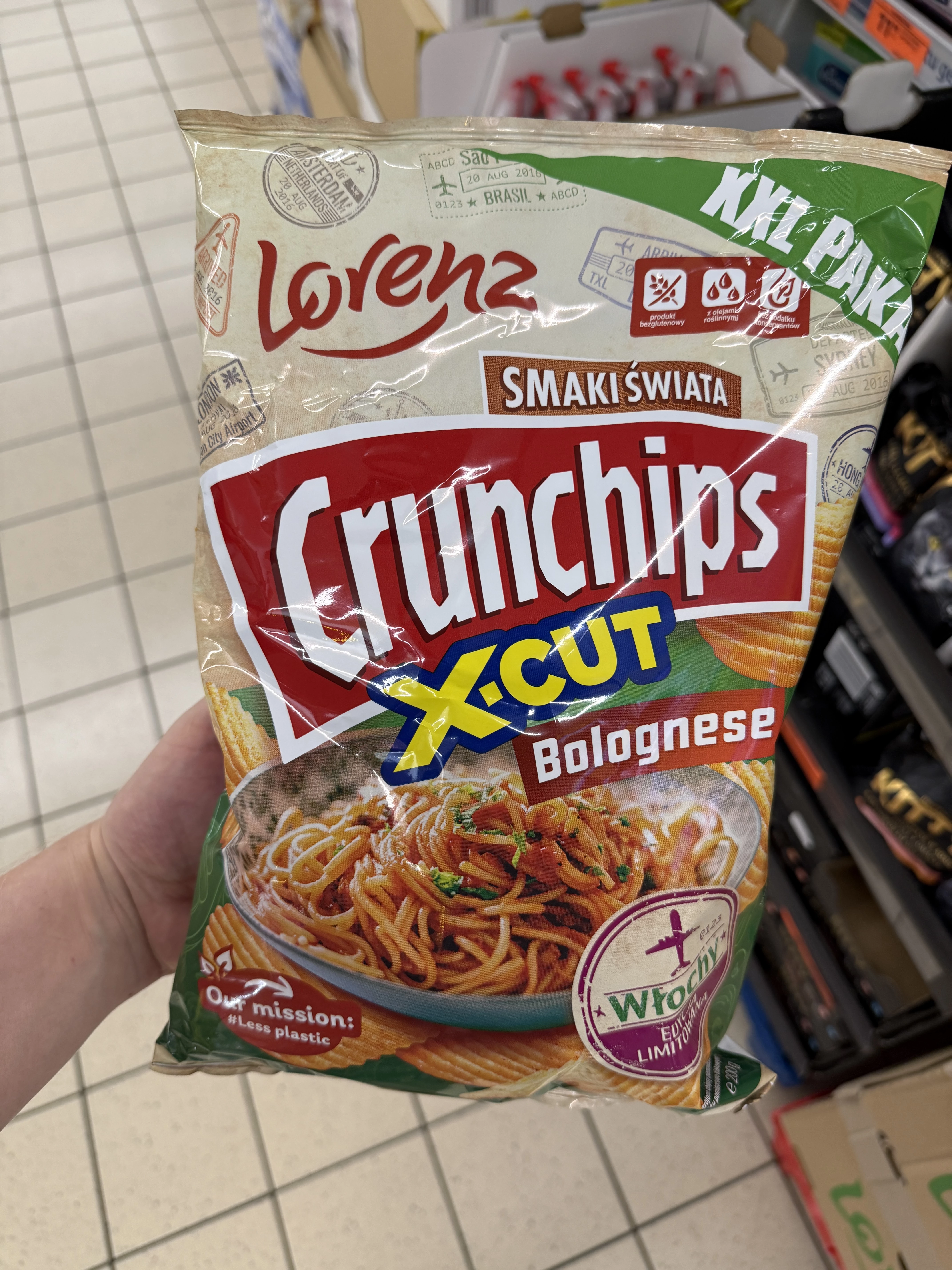 Crunchips X-Cut Bolognese Smaki Świata Edycja Limitowana Włochy | 200g