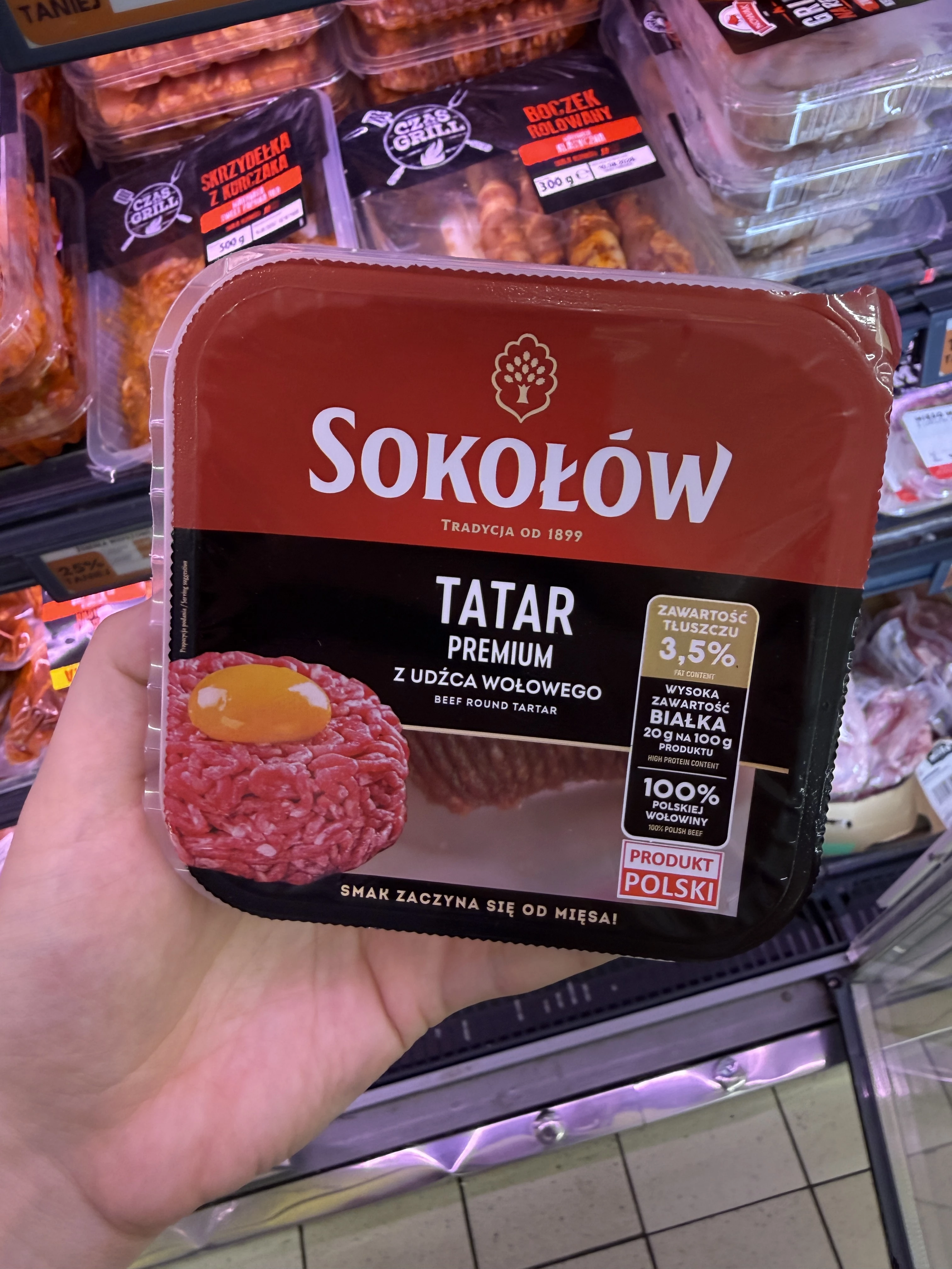 Sokołów Tatar Premium z udźca wołowego | 140g