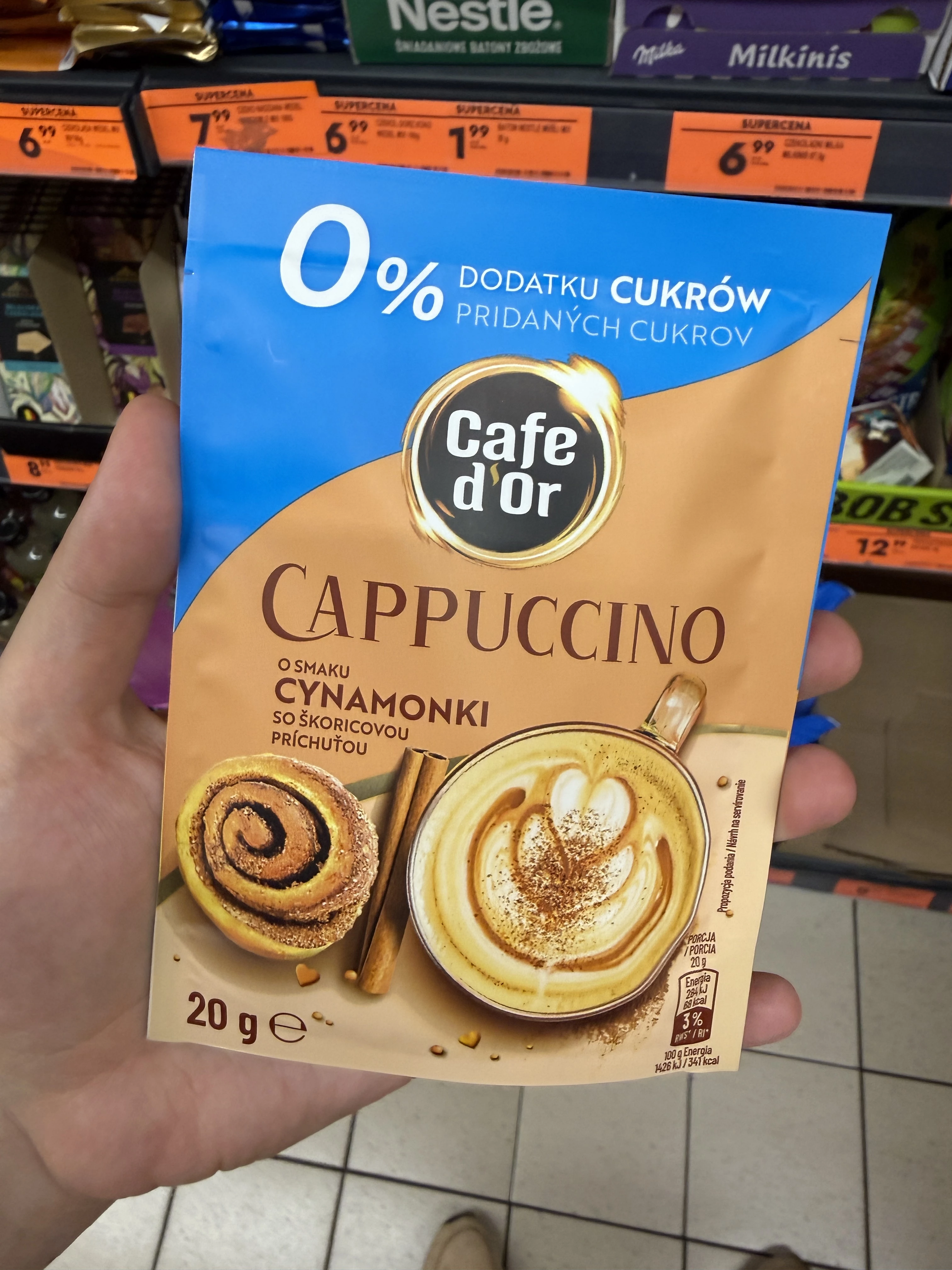 Cafe d’Or Cappuccino o smaku cynamonki | 20g