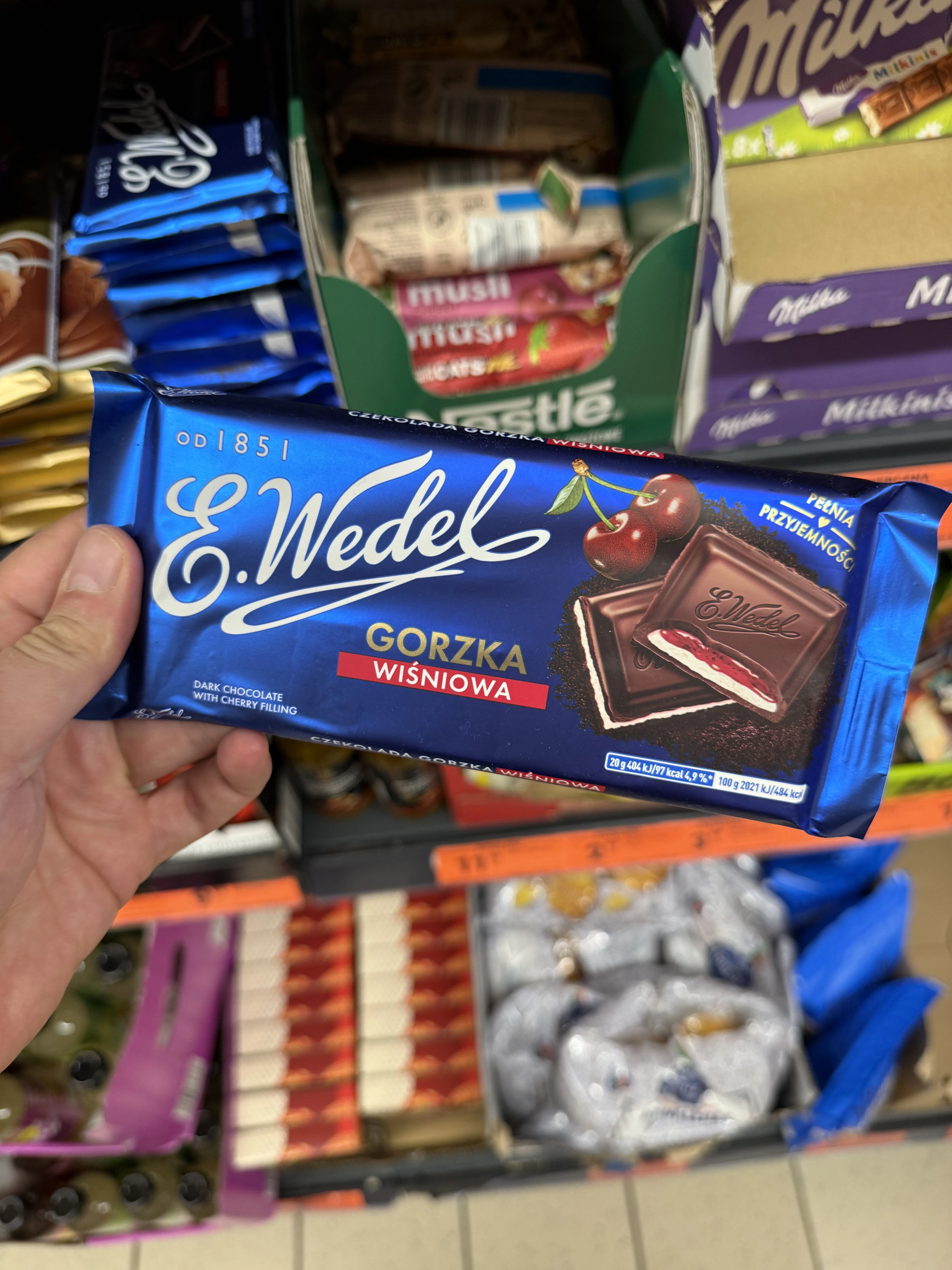 E. Wedel Czekolada gorzka wiśniowa | 100g