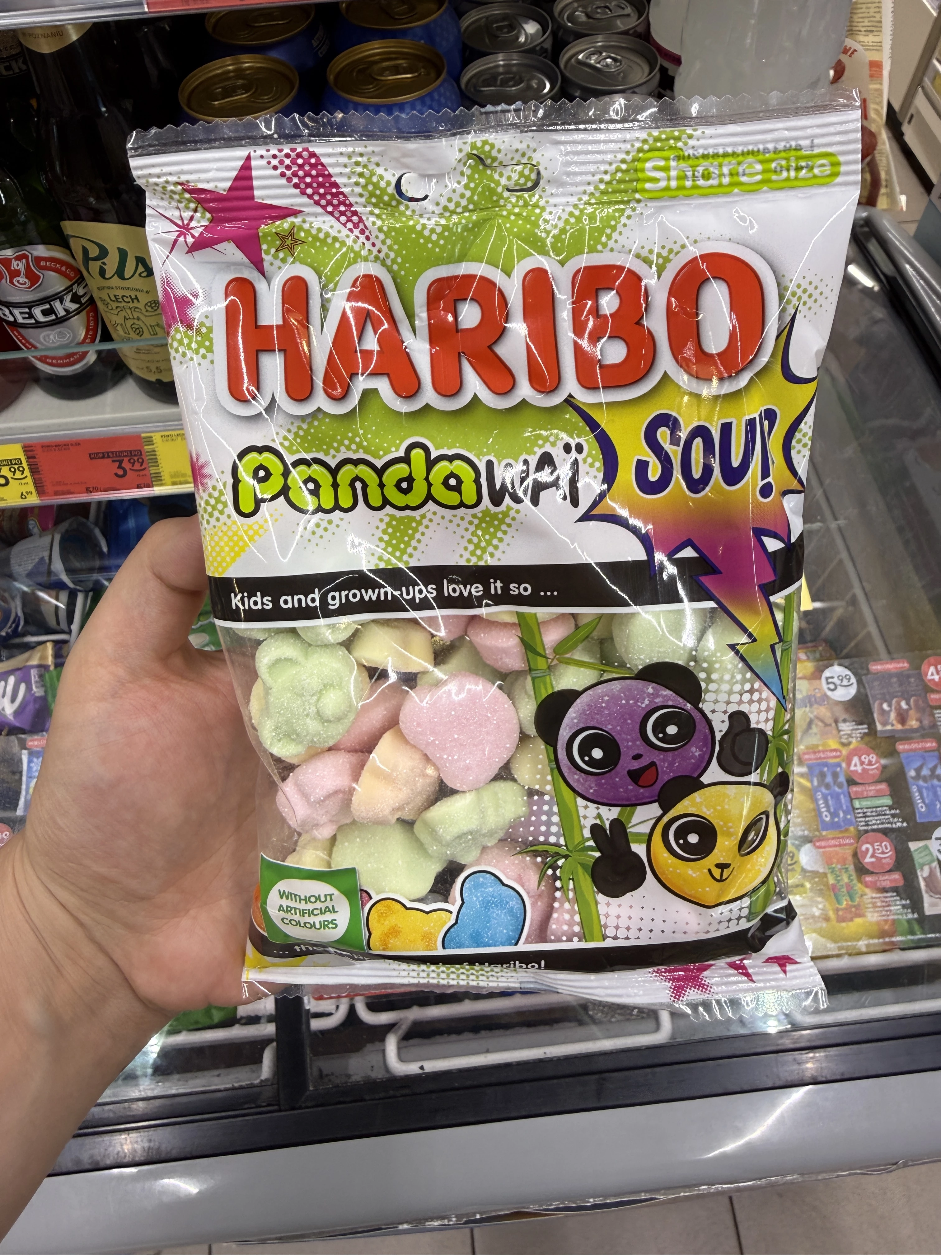 Haribo Pandawai Sour Share Size | 160g