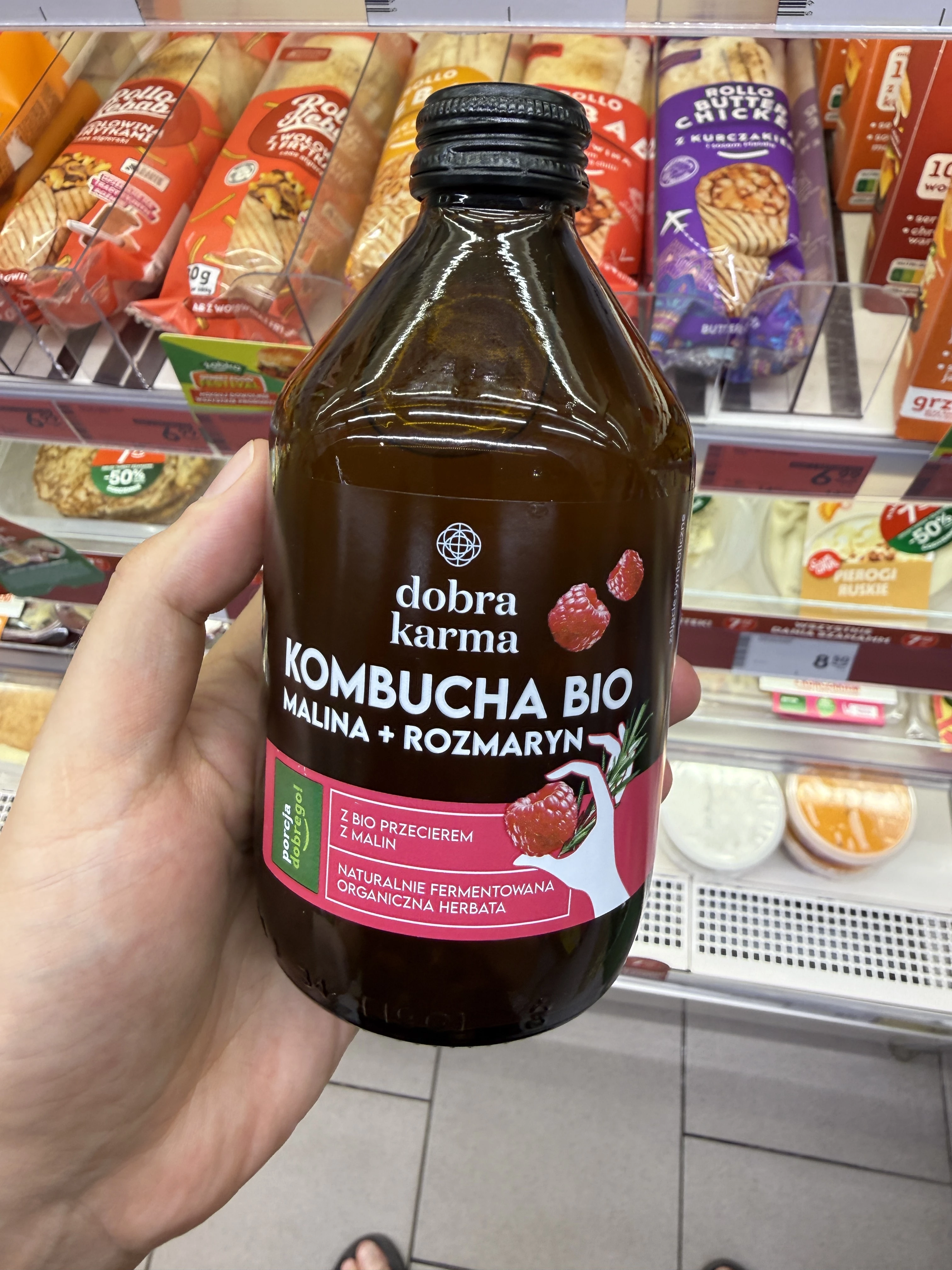 Kombucha Dobra Karma Malina + Rozmaryn | 330ml
