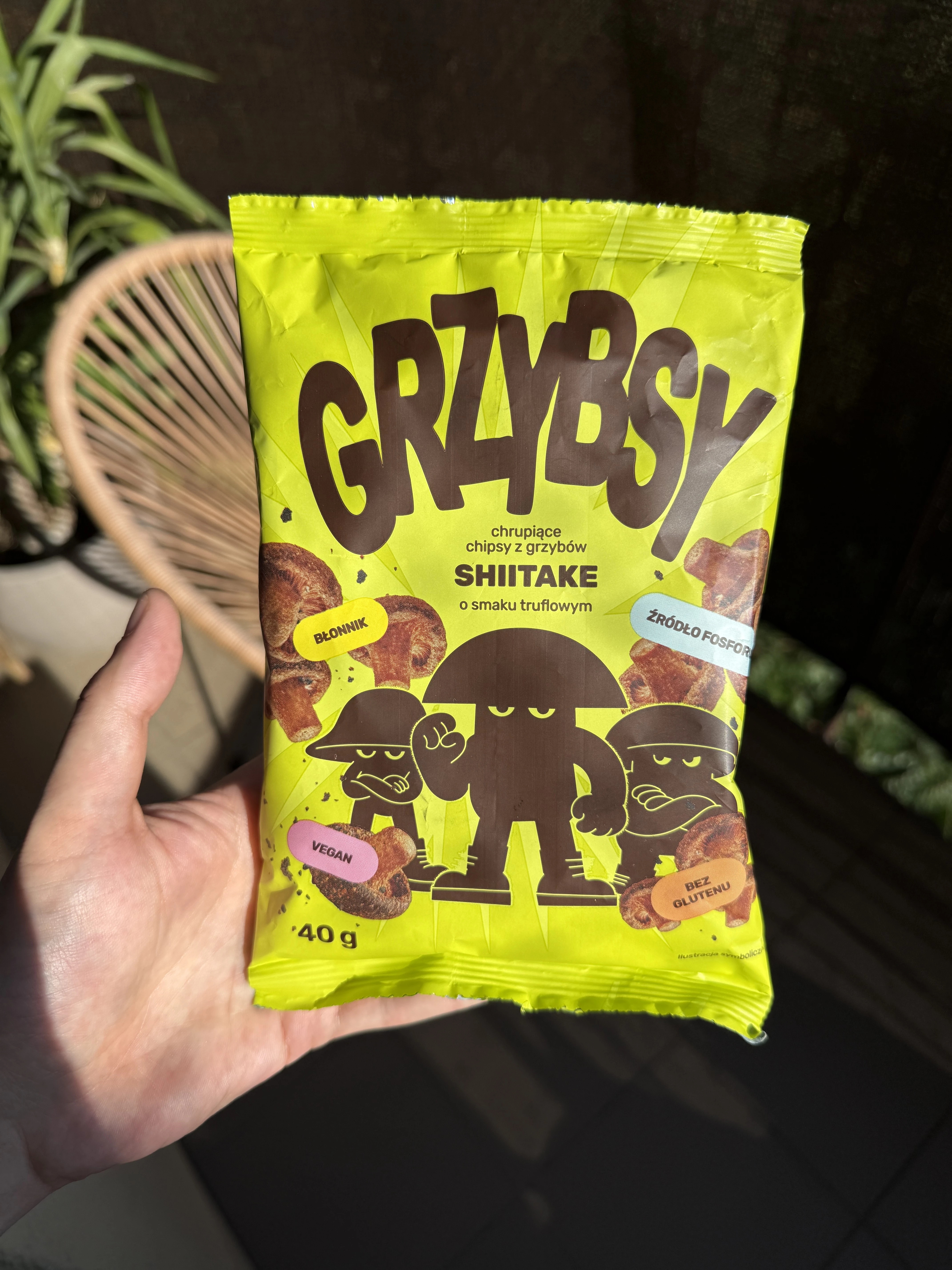 Grzybsy Umami Trufla / Chipsy z grzybów shiitake o smaku truflowym Grzybsy | 40g
