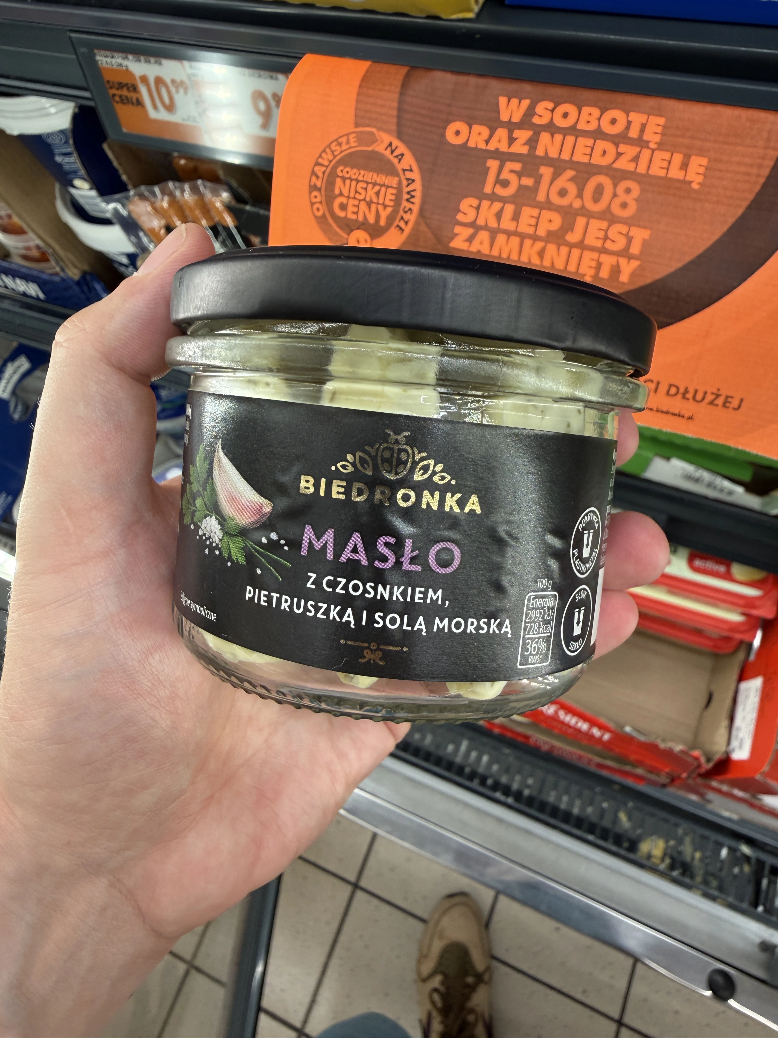Masło z czosnkiem i pietruszką Biedronka | 140g